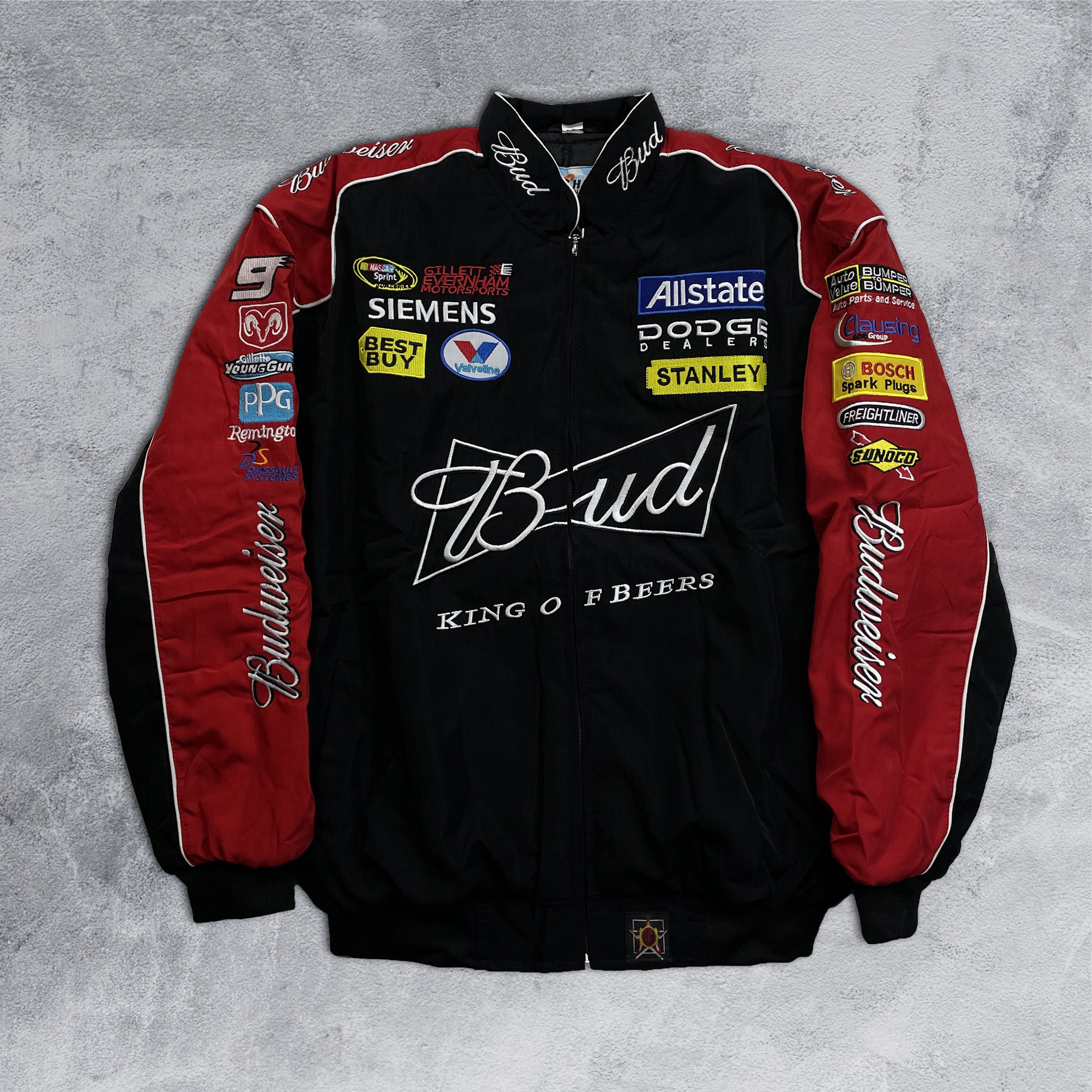 Budweiser × NASCAR Budweiser Bud Vintage Nascar Racing Jacket Y2K Size US XL / EU 56 / 4 - 1 Thumbnail