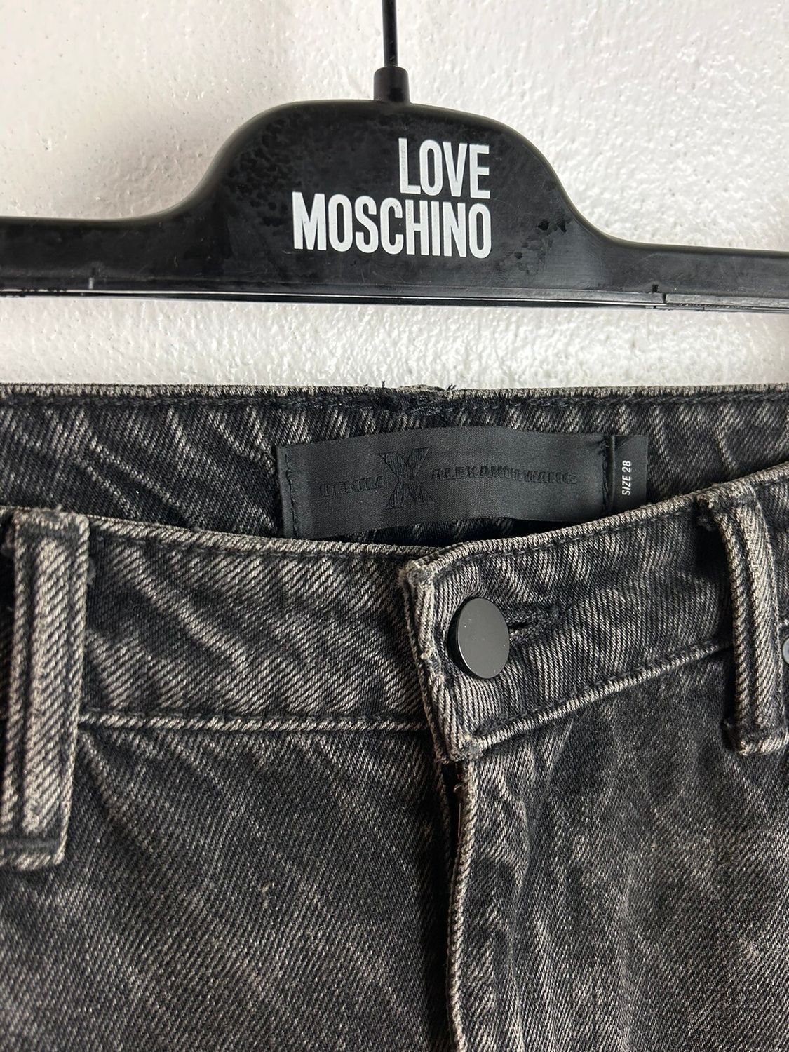 Alexander Wang Alexander Wang Grey Cult Net Straight Let Five Pocket Jeans Size 28" / US 6 / IT 42 - 6 Thumbnail