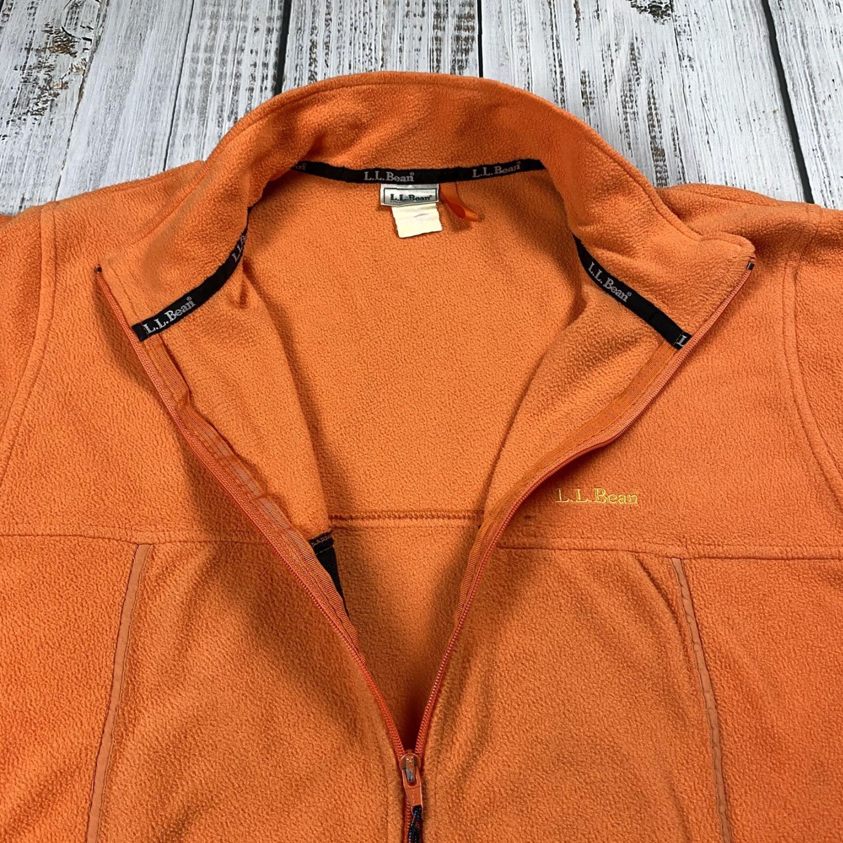 Vintage VINTAGE LL BEAN MENS 1/2 ZIP ORANGE FLEECE PULLOVER JACKET SWEATER HIKING OUTDOOR XL Size US XL / EU 56 / 4 - 3 Thumbnail