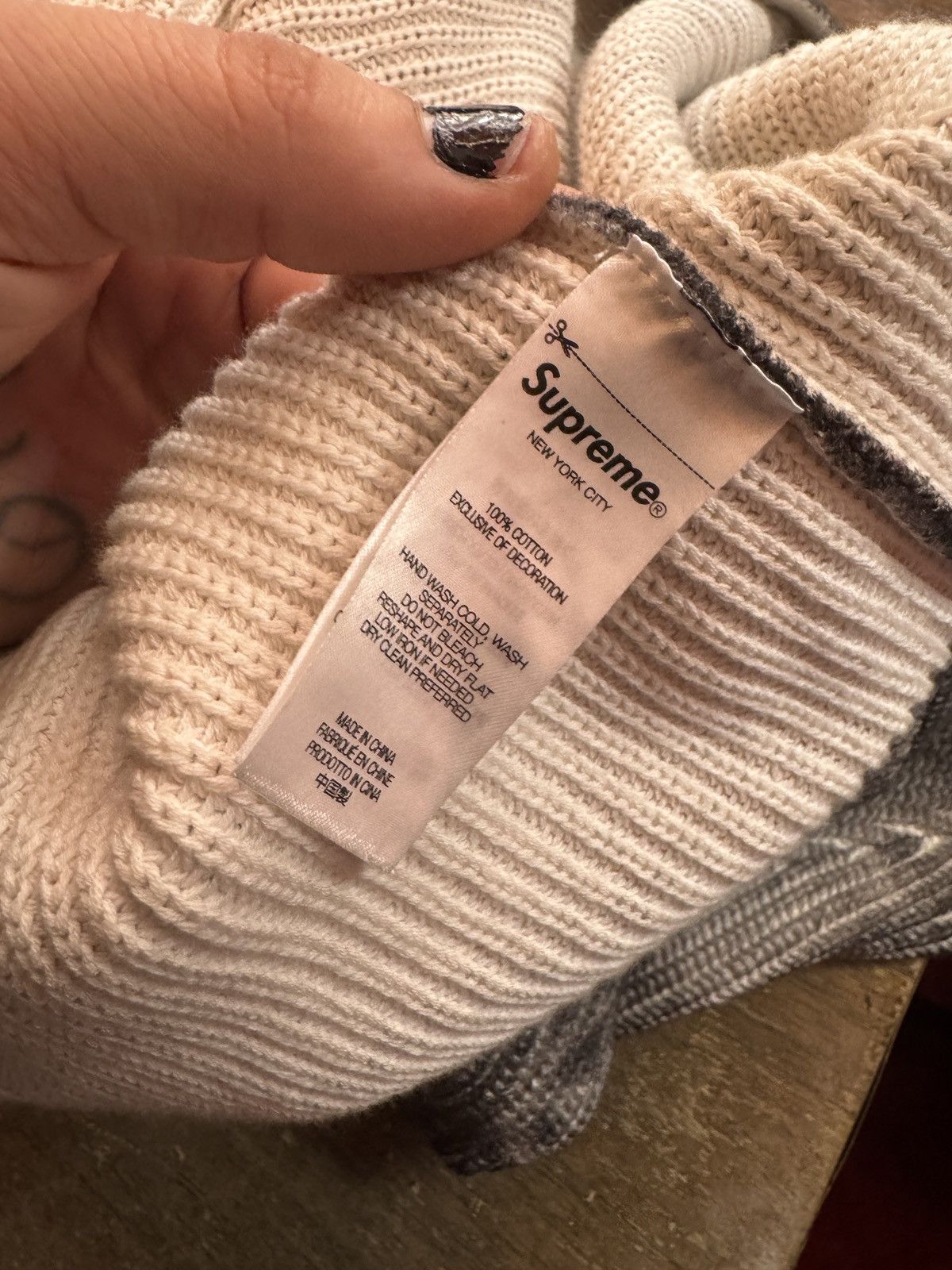 Supreme HR GIGER FW23 SWEATER SZ. XL | Grailed