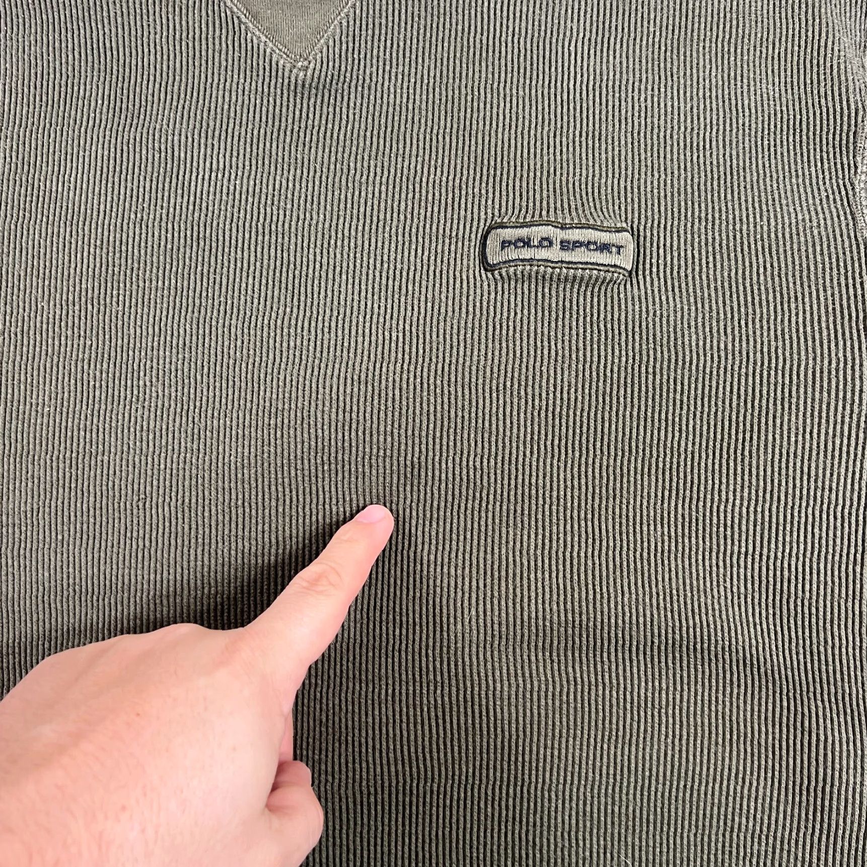 Ralph Lauren VINTAGE Ralph Lauren Polo Sport Thermal Shirt Men’s XLT Green 90s Cotton Knit Urban Fashion Size US XL / EU 56 / 4 - 3 Thumbnail