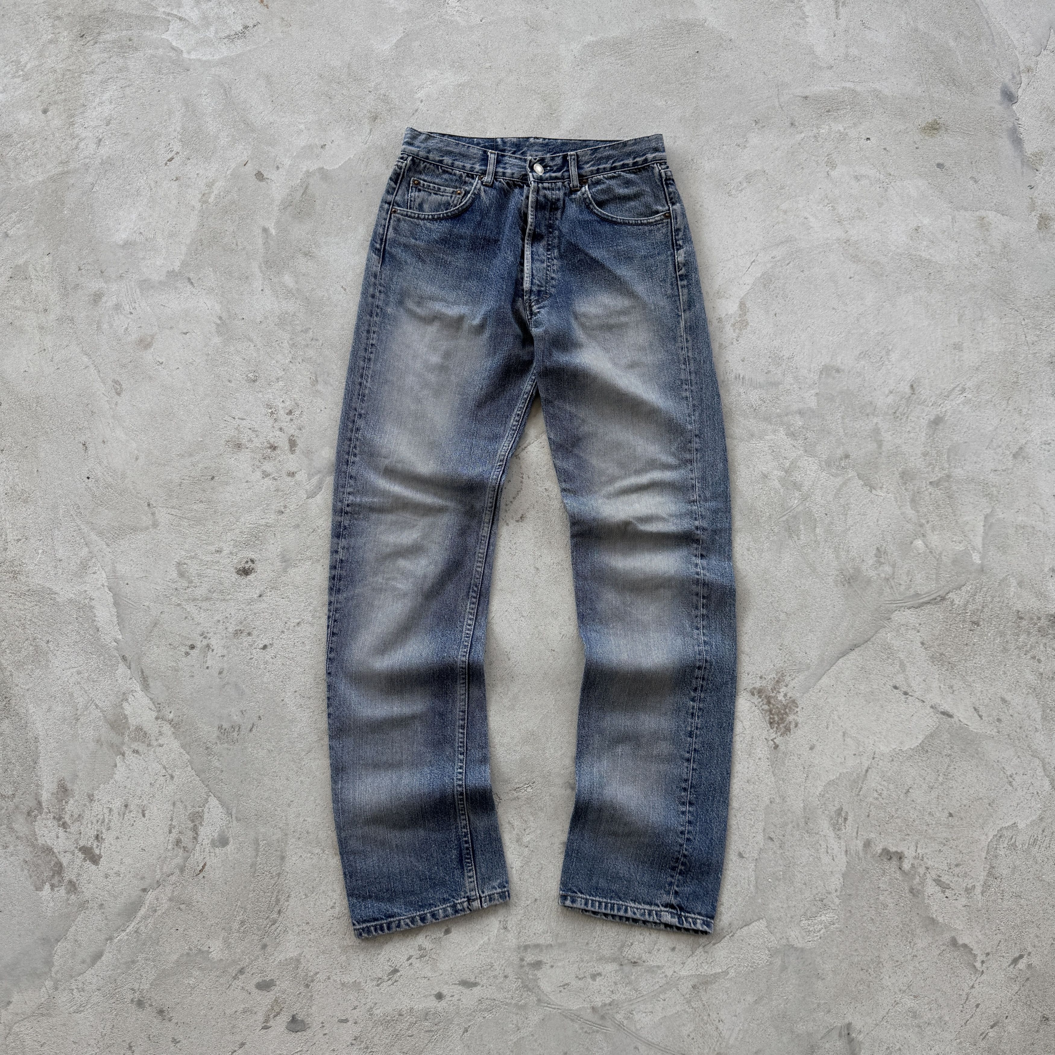 Levi's 90s Levi's 501 Washed Blue Denim Pants Size US 31 - 2 Thumbnail