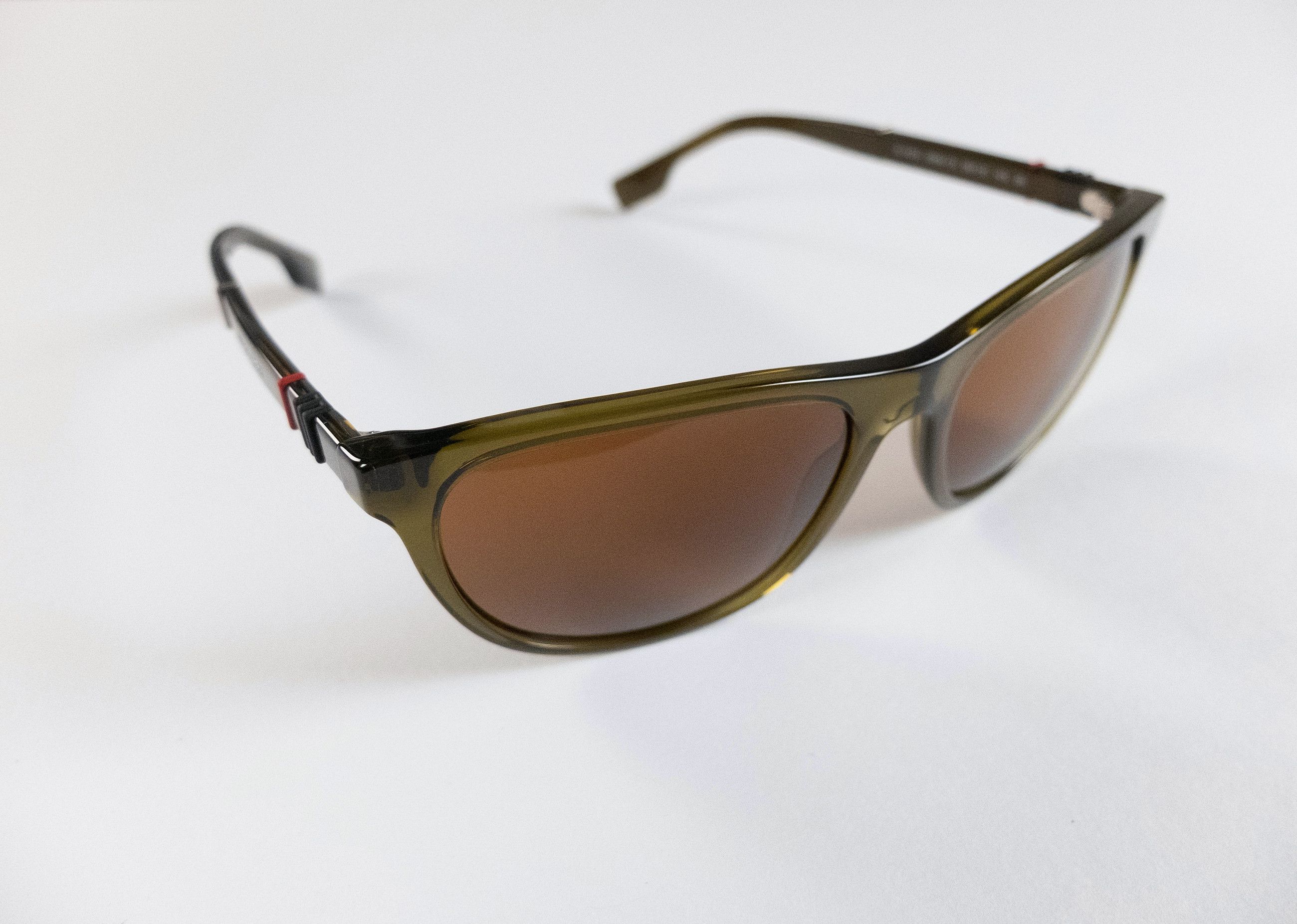 Burberry BURBERRY olive green acetate oval sunglasses Size ONE SIZE - 4 Thumbnail
