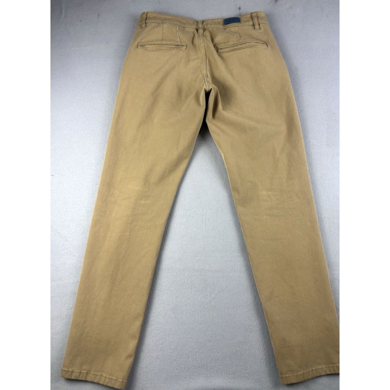 Vintage Mugsy Belmonts Pants Mens 30x32 Beige Stretch Chino Comfort Classic Casual Flat Front Straight Pockets 30 in Inseam Regular Mens Size US 30 / EU 46 - 4 Thumbnail