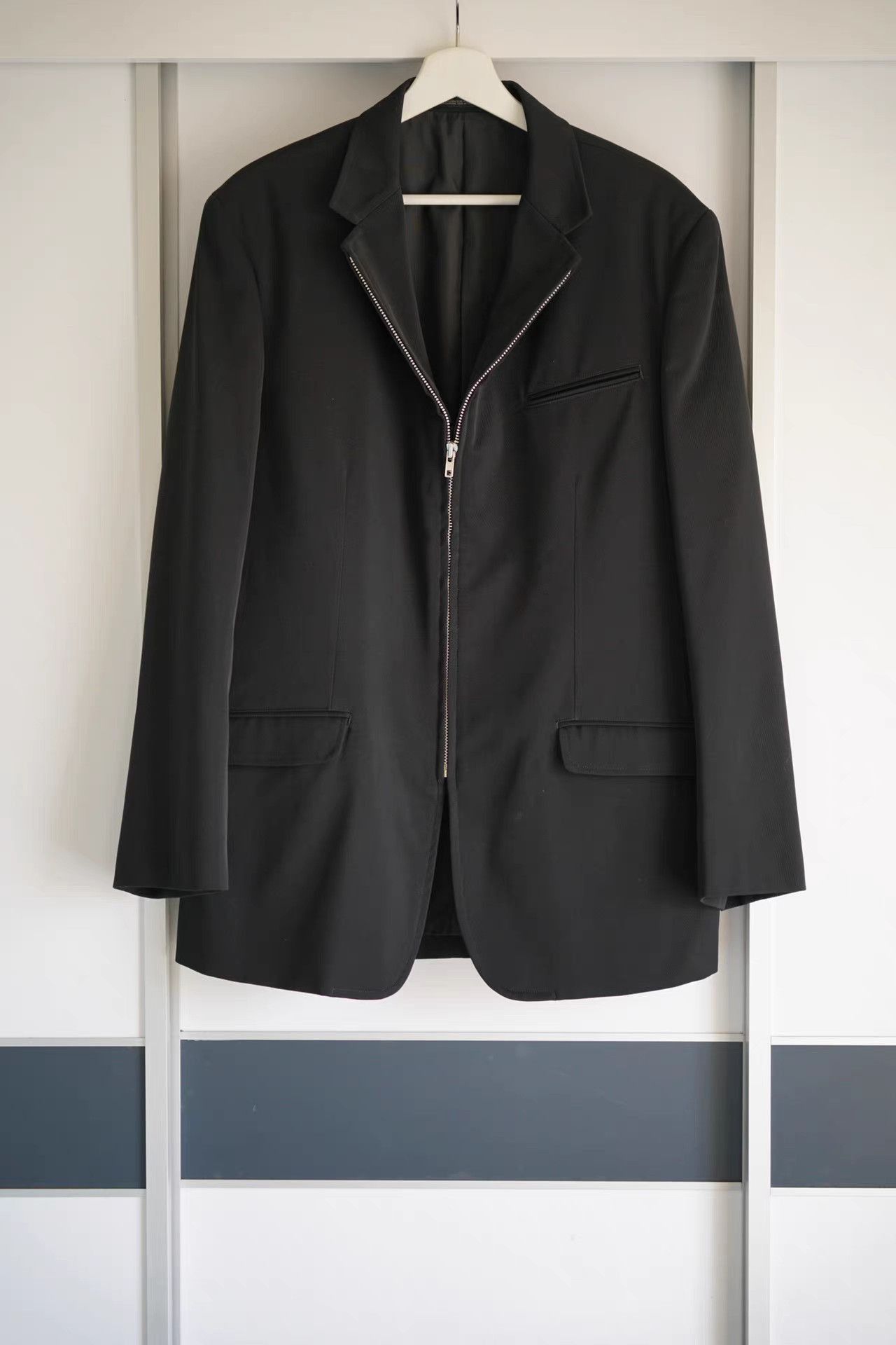 Yohji Yamamoto Black Zip-Front Structured Jacket Size M Size US M / EU 48-50 / 2 - 1 Thumbnail