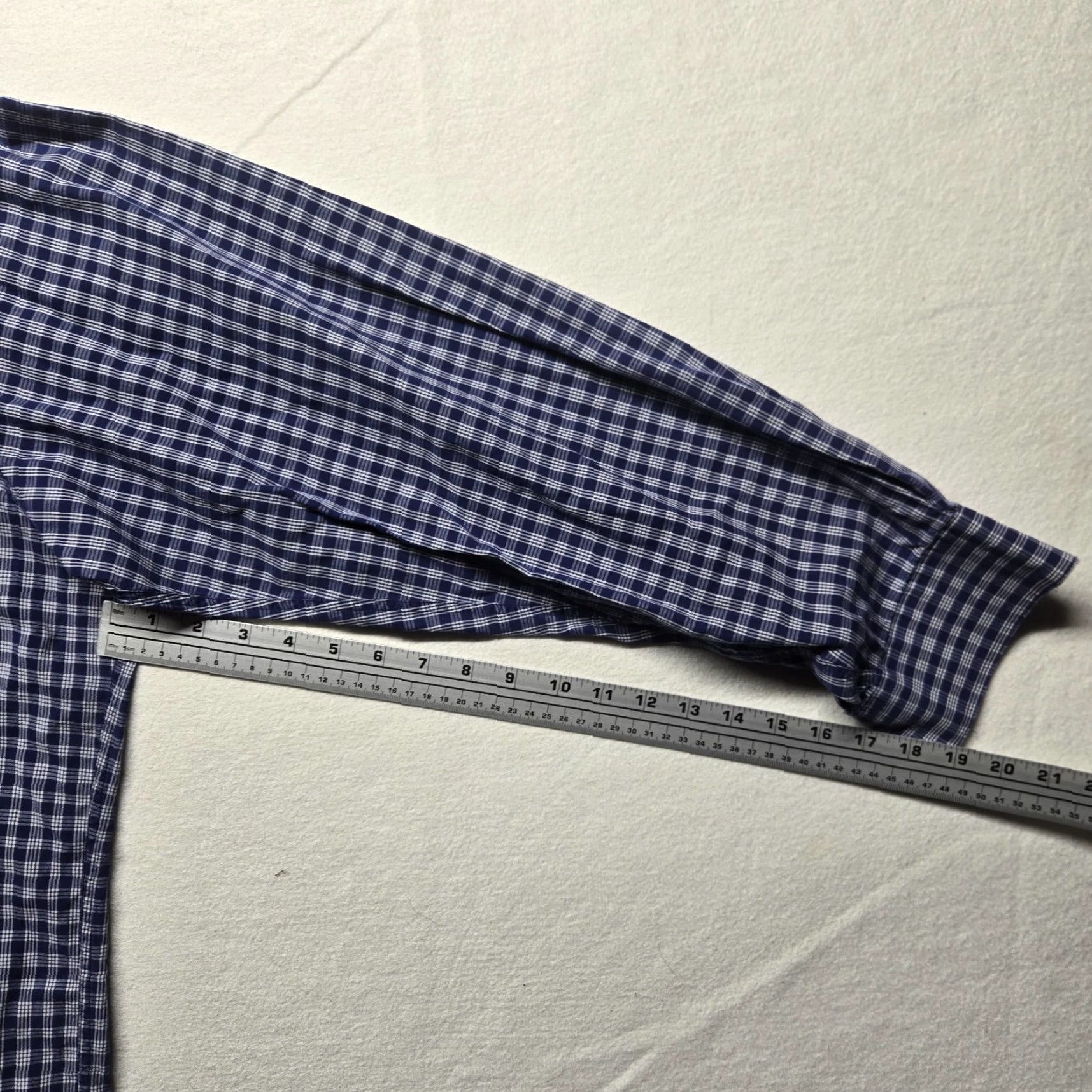 Vintage Repp Blue Plaid Check Shirt Button-Up Long Sleeve 3XT Men’s Casual Business 3XT Big & Tall Shirt Size US XXL / EU 58 / 5 - 6 Thumbnail