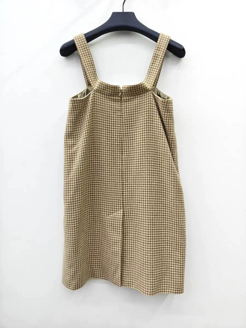 Balenciaga Balenciaga size 34 Houndstooth wool strap skirt Size M / US 6-8 / IT 42-44 - 2 Thumbnail