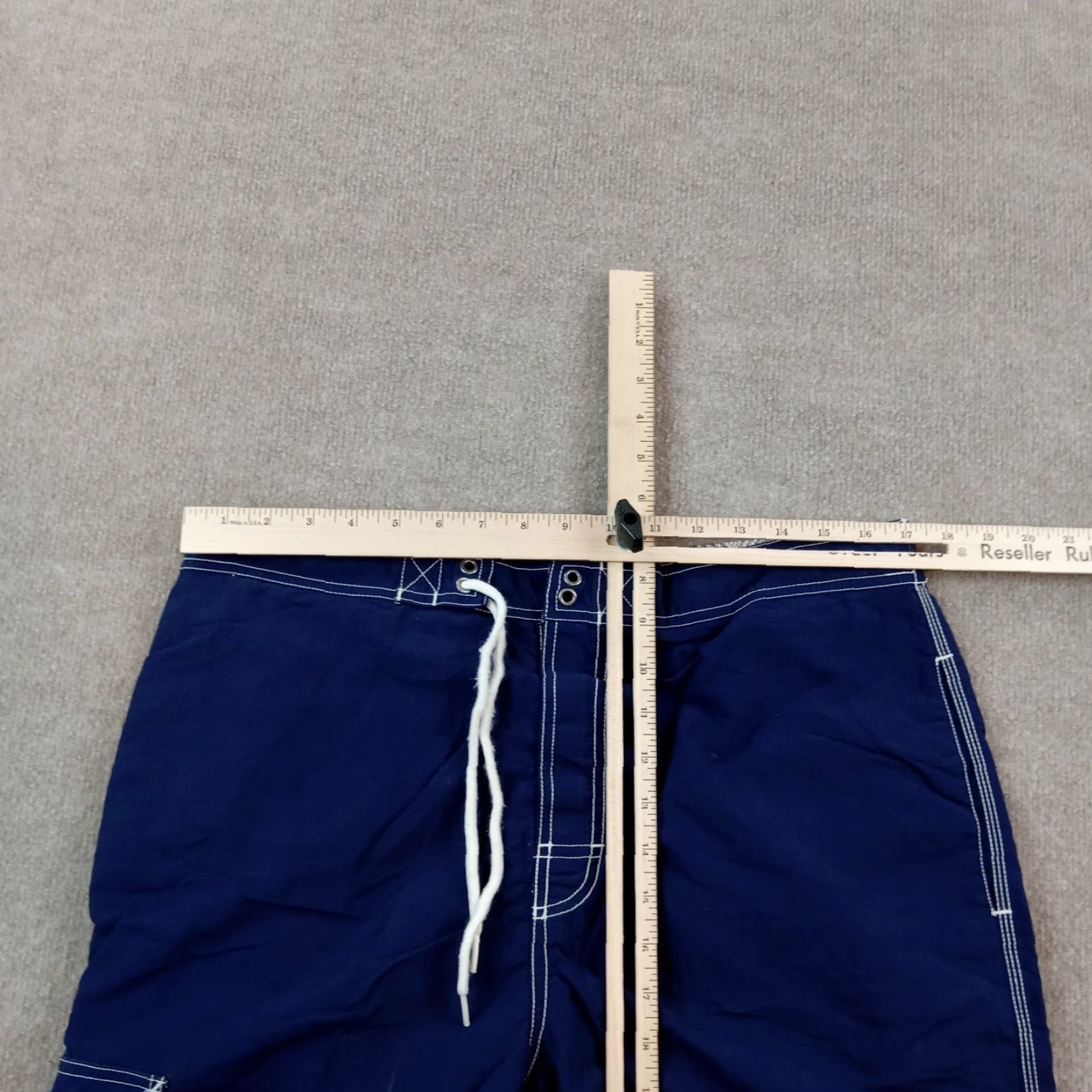 Polo Ralph Lauren Polo Ralph Lauren Board Shorts Mens Large Blue Mesh Lined Drawstring Pockets Size US 33 - 5 Thumbnail