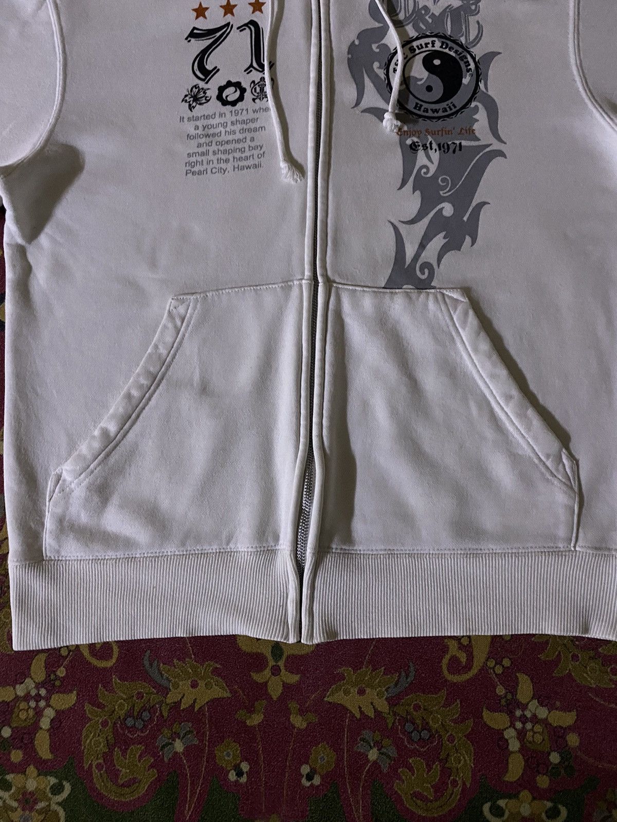 Affliction × Japanese Brand Vintage Japanese Brand T&C Surf Design Poem Style Hoodie Size US M / EU 48-50 / 2 - 4 Thumbnail