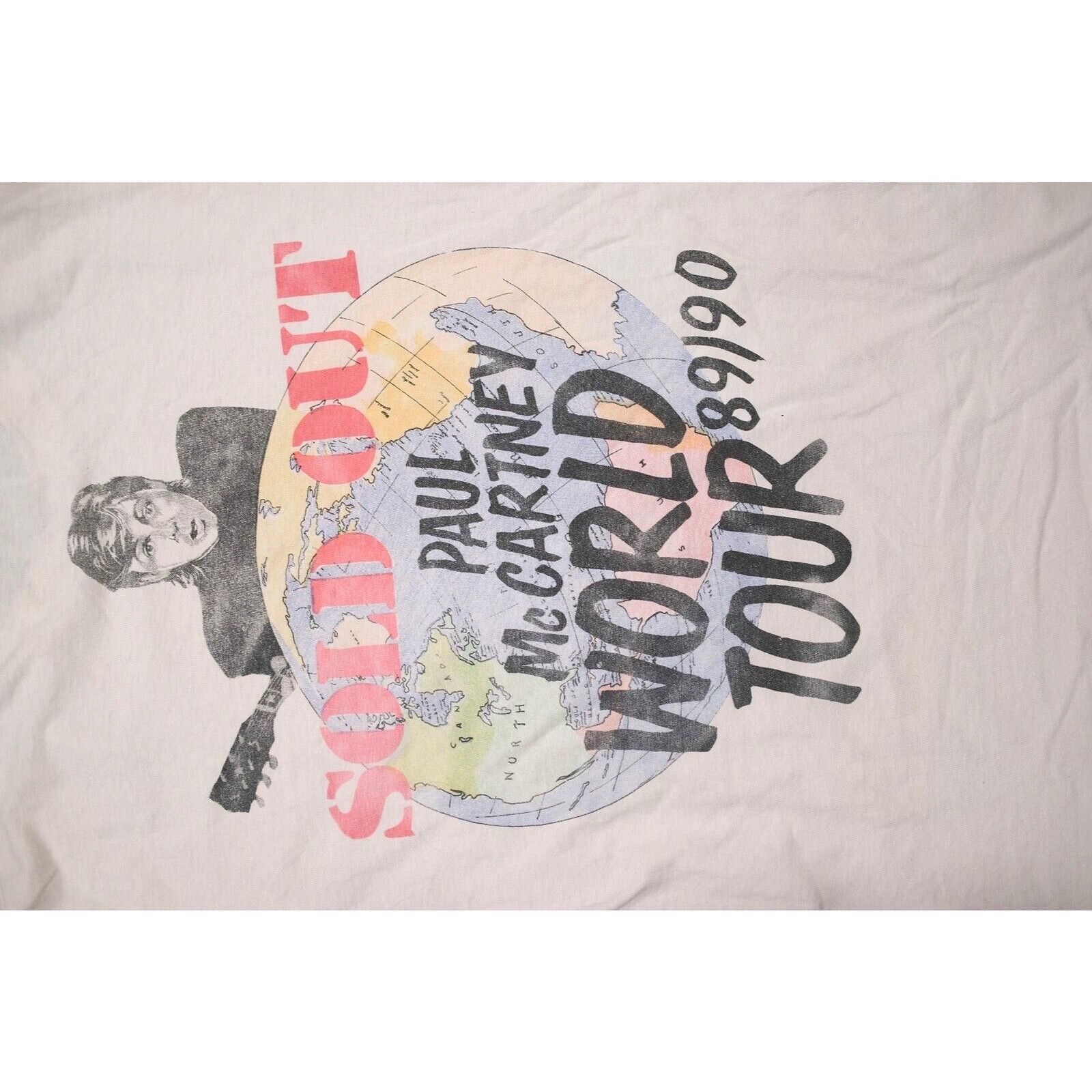 Hanes Vintage 80s Hanes Paul McCartney World Tour T-Shirt L Music Size US L / EU 52-54 / 3 - 2 Thumbnail