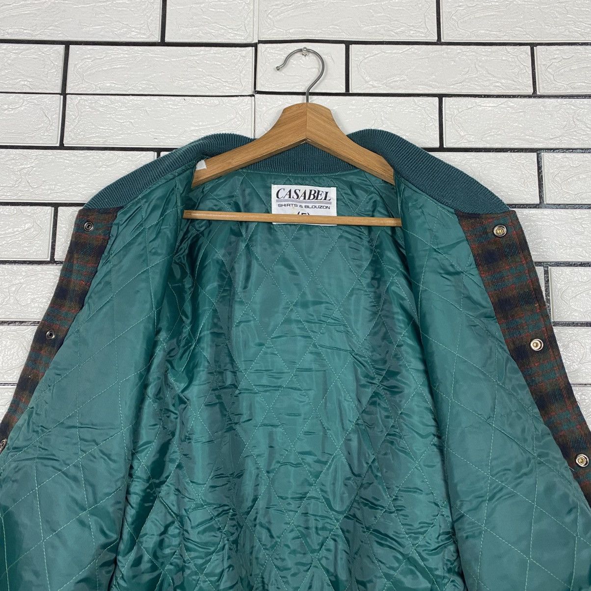 Japanese Brand 📌Vintage Bomber Jacket Wool Casabel Tartan Issey Miyake Size US M / EU 48-50 / 2 - 15 Thumbnail