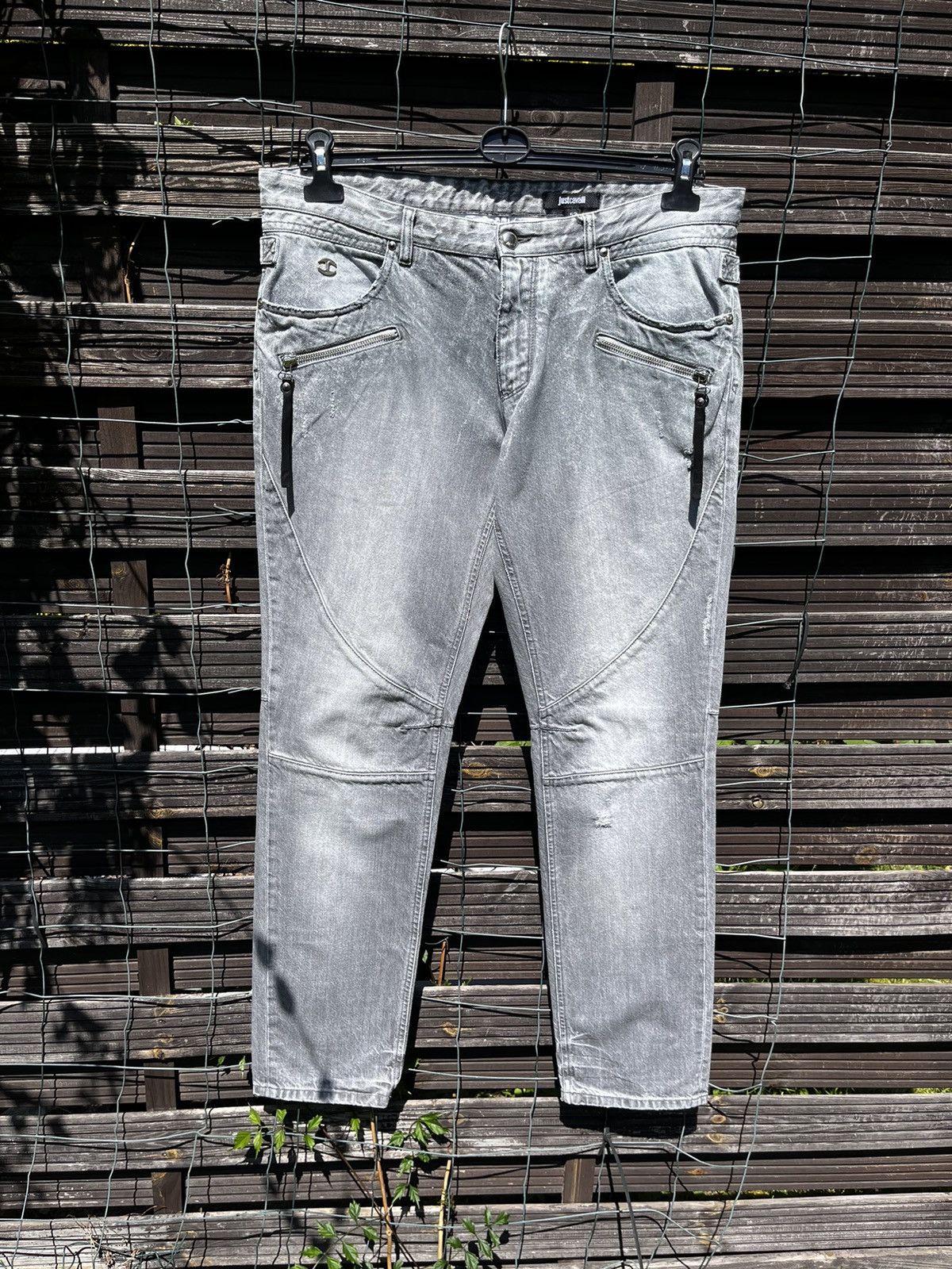 Just Cavalli × Roberto Cavalli 👖JUST CAVALLI LUXURY JEANS Y2K LOGO STREETWEAR ITALIAN DENIM Size US 36 / EU 52 - 4 Thumbnail