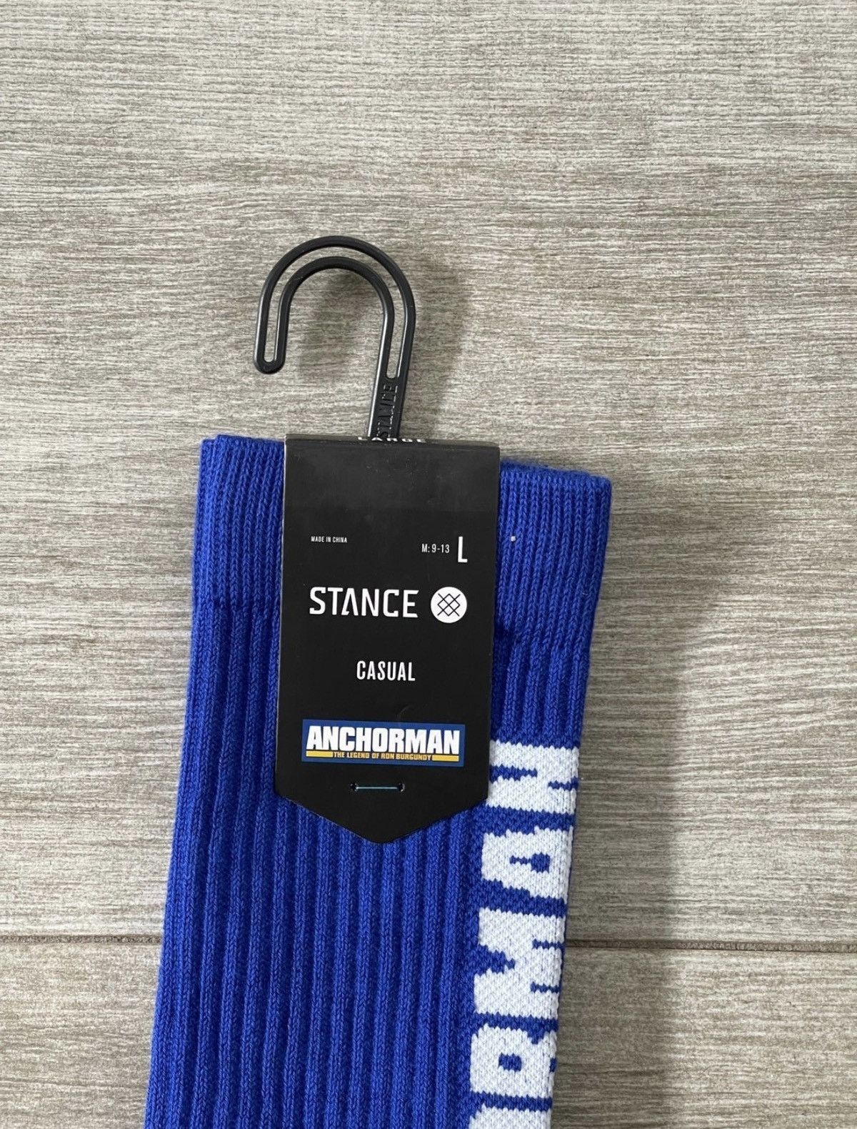 Stance Socks Stance Anchorman The Legend Blue Casual Crew Socks Sz Large Size ONE SIZE - 2 Thumbnail