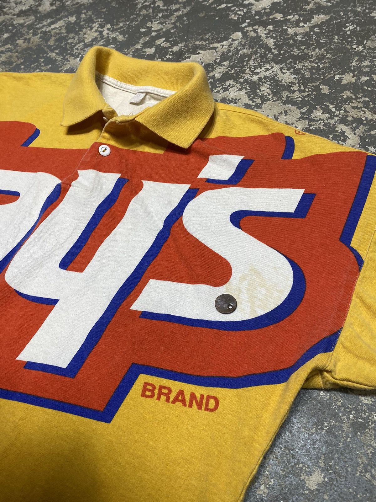 Vintage Vintage Lays Potato Chips Challenge 1993 Polo Tshirt Size US L / EU 52-54 / 3 - 9 Thumbnail