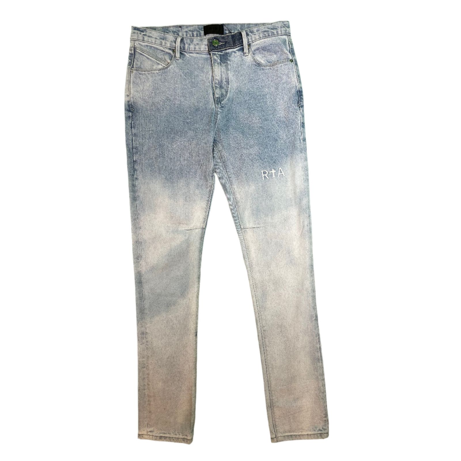 Rta RTA Light Wash Plain Blue Jeans Size US 31 - 1 Thumbnail