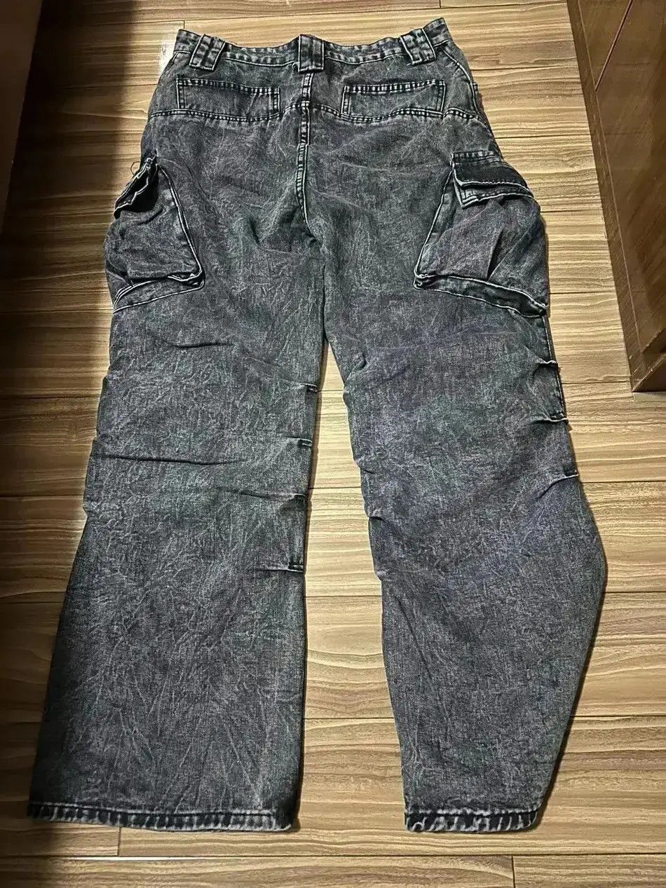 Japanese Brand Streetwear Washed Pocket Cargo Jeans Pants Size US 30 / EU 46 - 6 Thumbnail