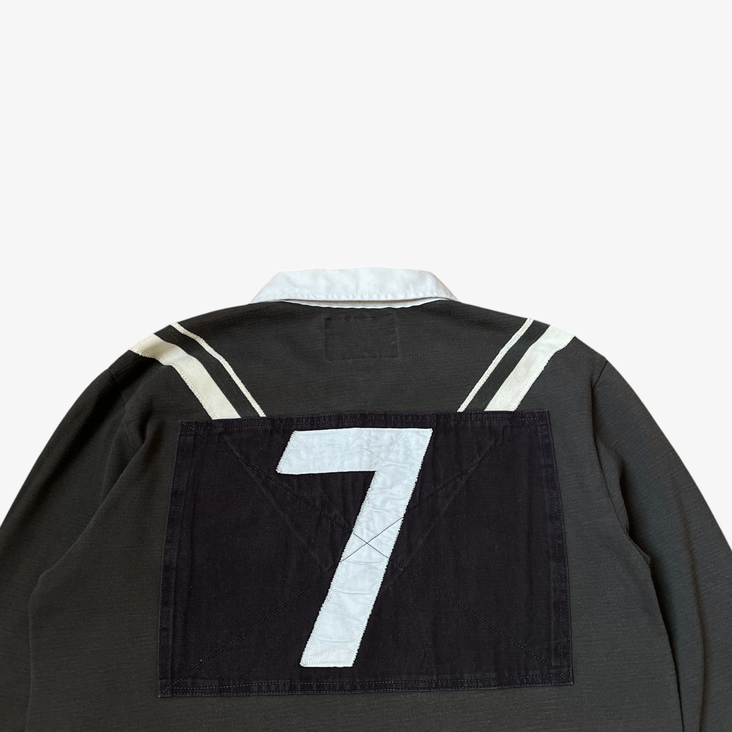 Ralph Lauren Vintage Y2K Men's Ralph Lauren Grey Rugby Shirt Size US XL / EU 56 / 4 - 2 Thumbnail