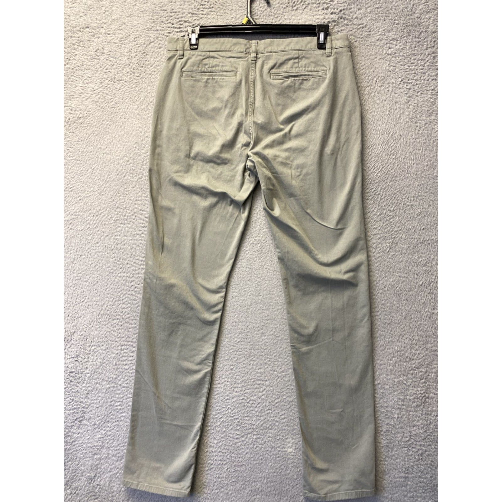 Vintage Hawker Rye Pants Men's 35x36 Sage Green Chino Flat Front Regular Straight Pockets Cotton Blend 0401 Size US 35 - 6 Thumbnail