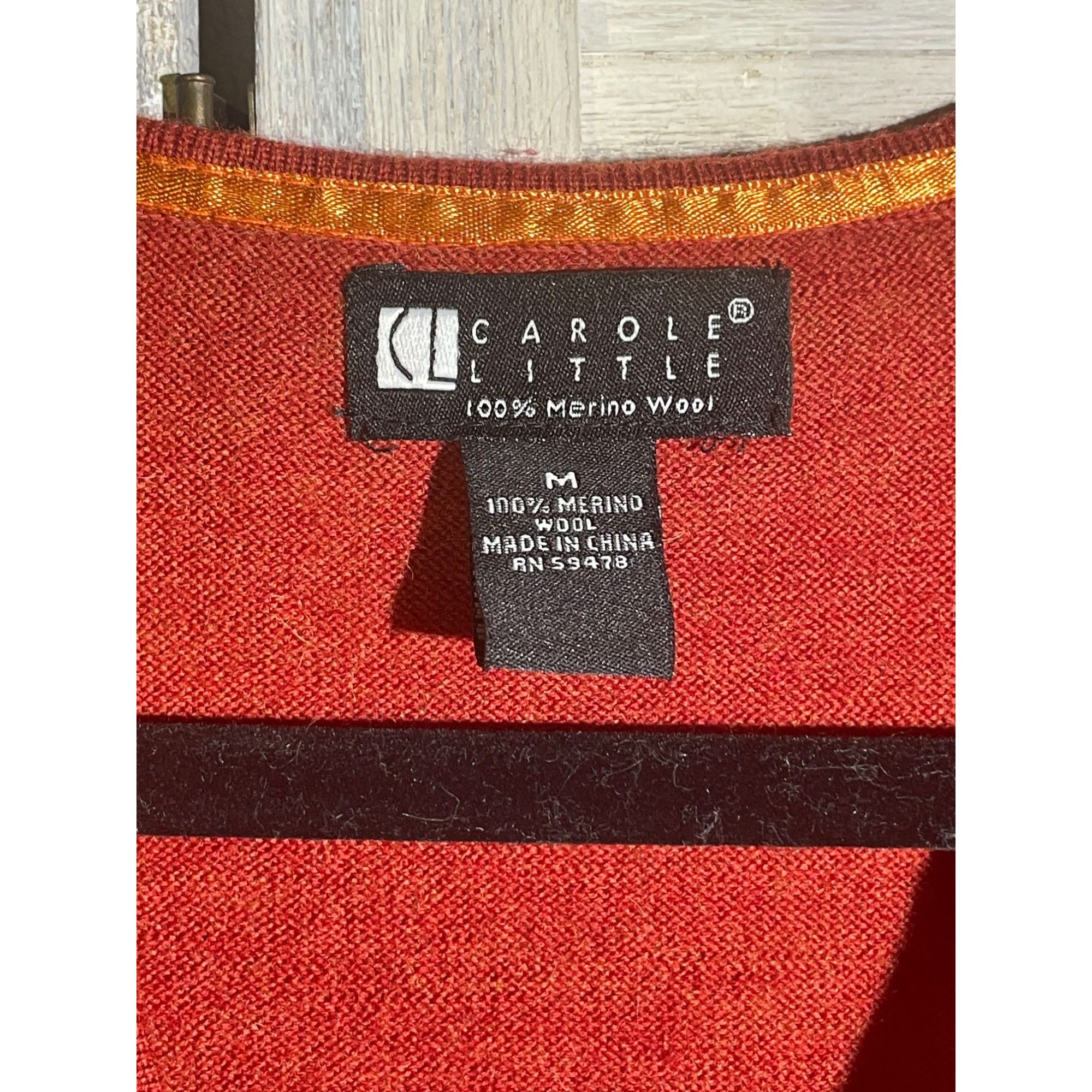 Other Carole Little Med Merino Wool Cardigan Size M / US 6-8 / IT 42-44 - 13 Thumbnail