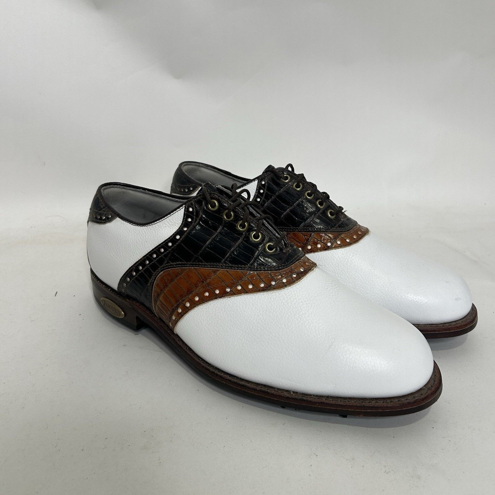 Footjoy Footjoy Classics Dry Premiere Golf Shoes “White Chestnut” Size US 8.5 / EU 41-42 - 1 Thumbnail