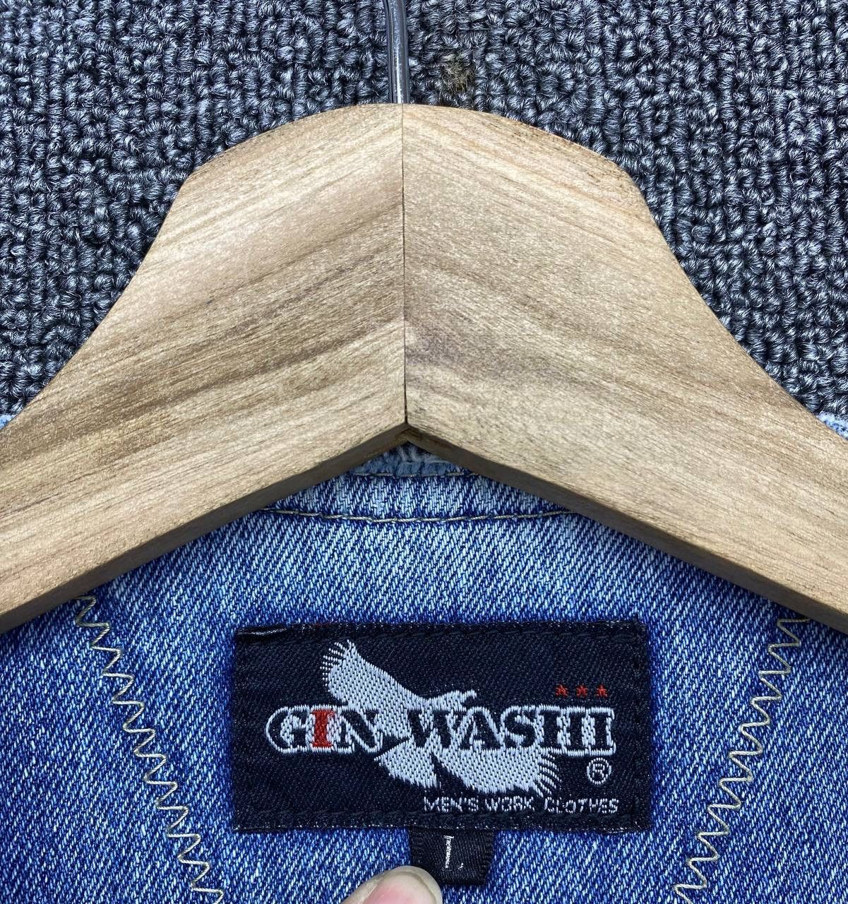 Vintage Vintage Gin Washi Rare Light Wash Denim Vest Size L / US 10 / IT 46 - 5 Thumbnail
