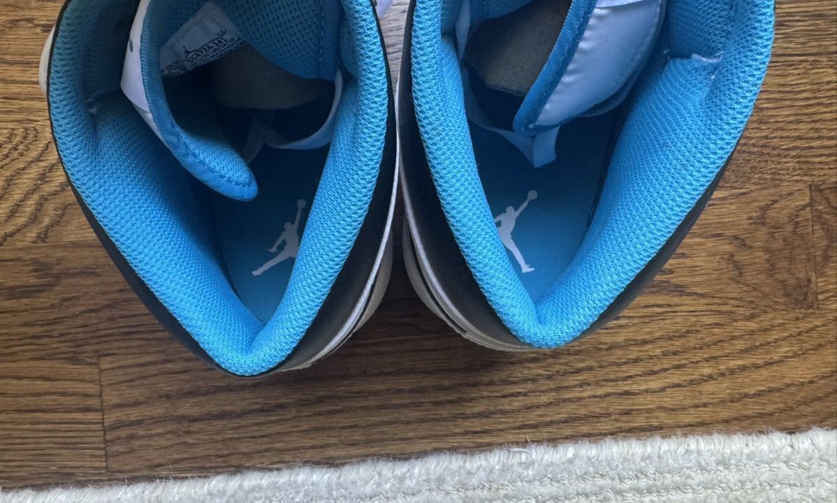 Jordan Brand 11.5 Jordan 1 Mid Laser Blue White Retro Air Size US 11.5 / EU 44-45 - 10 Thumbnail