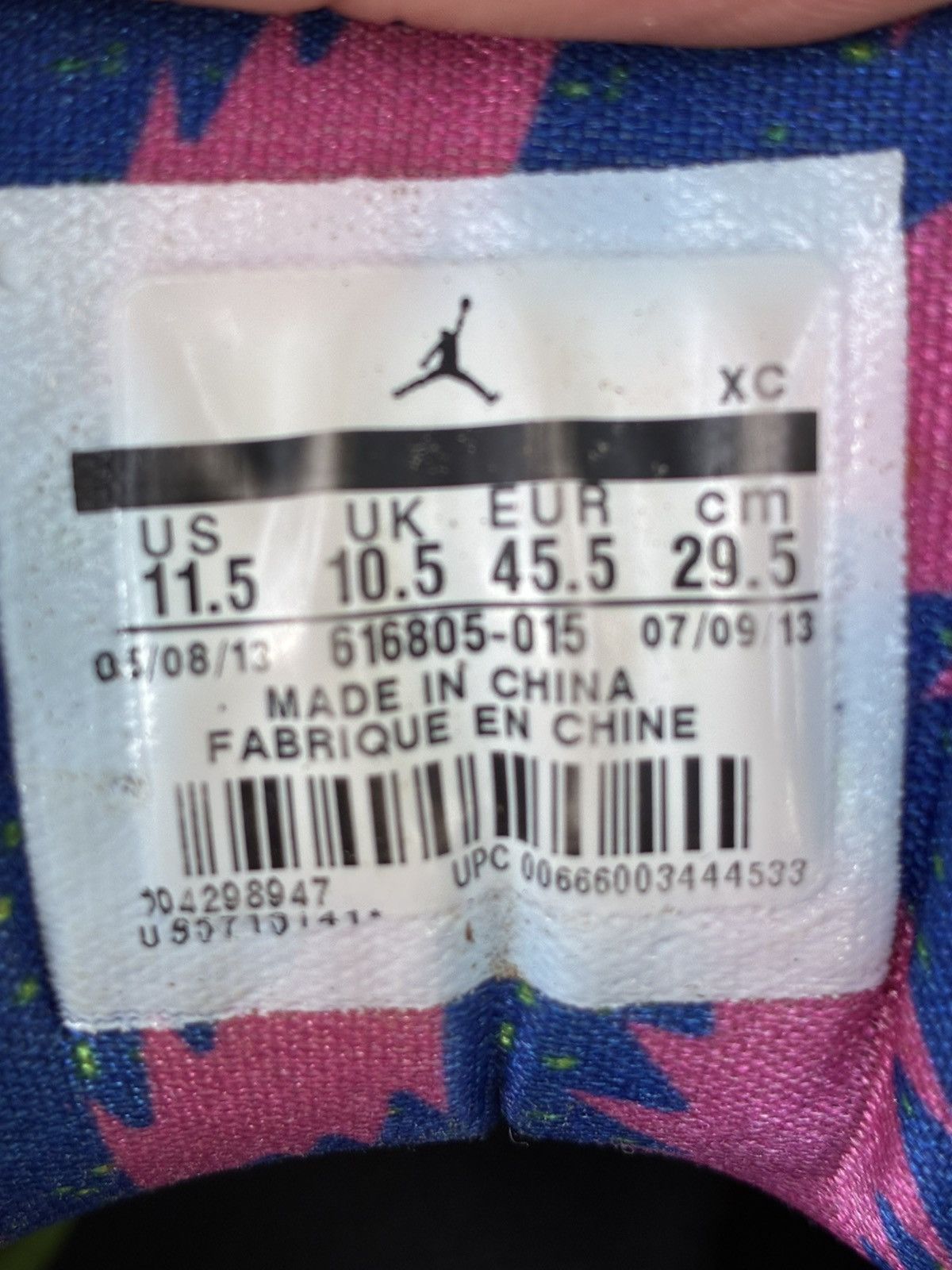 Jordan Brand Jordan Men's CP3 VII Bel Air Multicolor Sneaker 11.5 Size US 11.5 / EU 44-45 - 7 Thumbnail