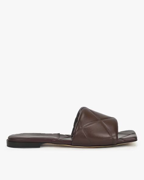 image of Bottega Veneta O1Loc1C0324 639940 Rubber Lido Flats In Brown, Women's