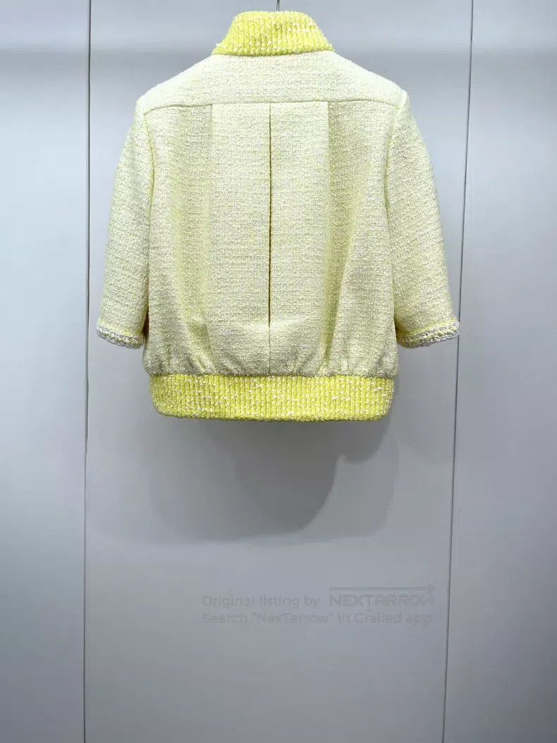 Chanel Chanel Beach series show yellow tweed zipper jacket Size XXS / US 00 / IT 34 - 2 Thumbnail