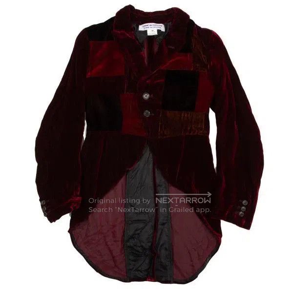Comme des Garcons Comme des Garcons Red Retro Velvet Tailcoat Size M / US 6-8 / IT 42-44 - 2 Thumbnail