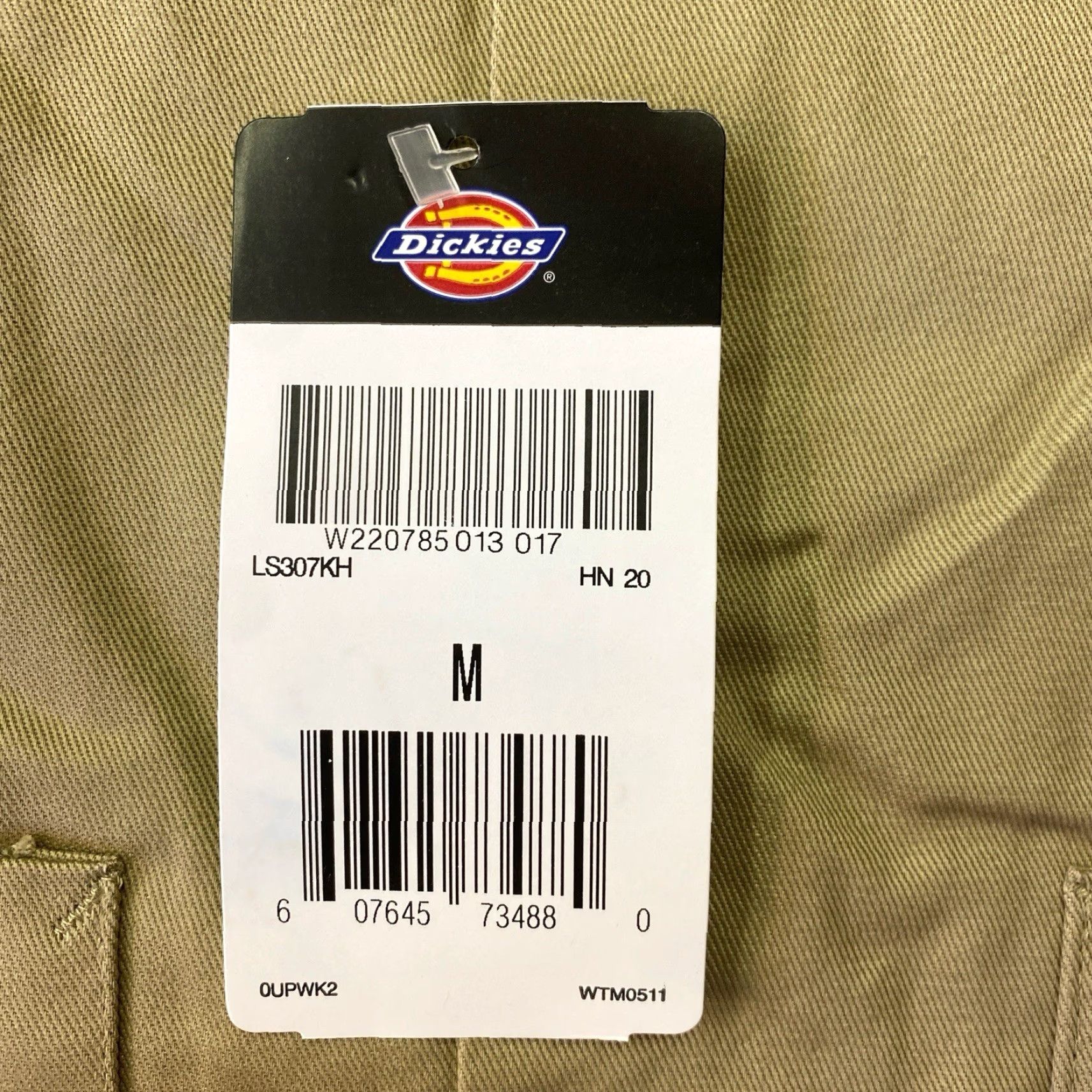 Dickies Dickies Mens Short Sleeve Work Shirt Khaki Tan M Beige Polyester Pockets Button Up Size US M / EU 48-50 / 2 - 4 Thumbnail