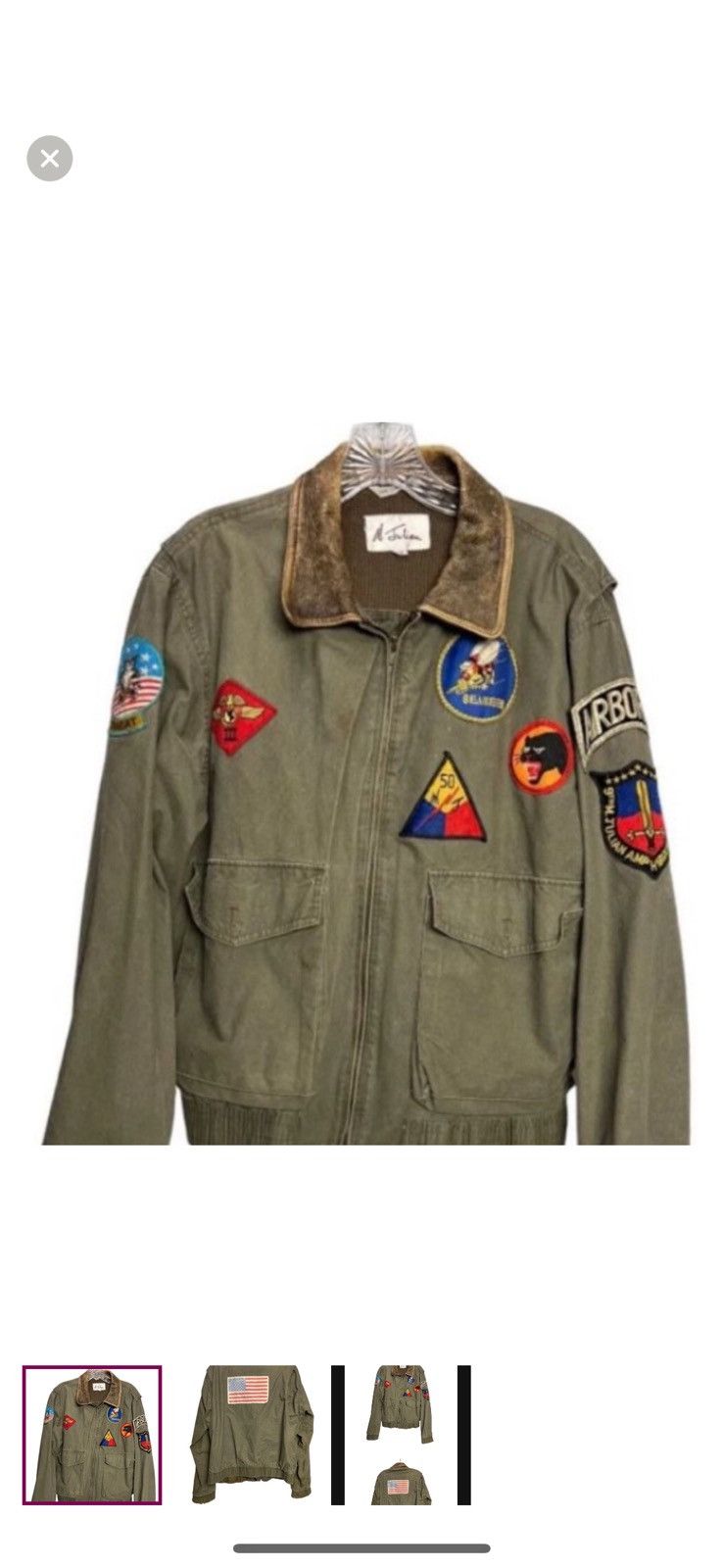Vintage Military bomber jacket Size US M / EU 48-50 / 2 - 3 Thumbnail