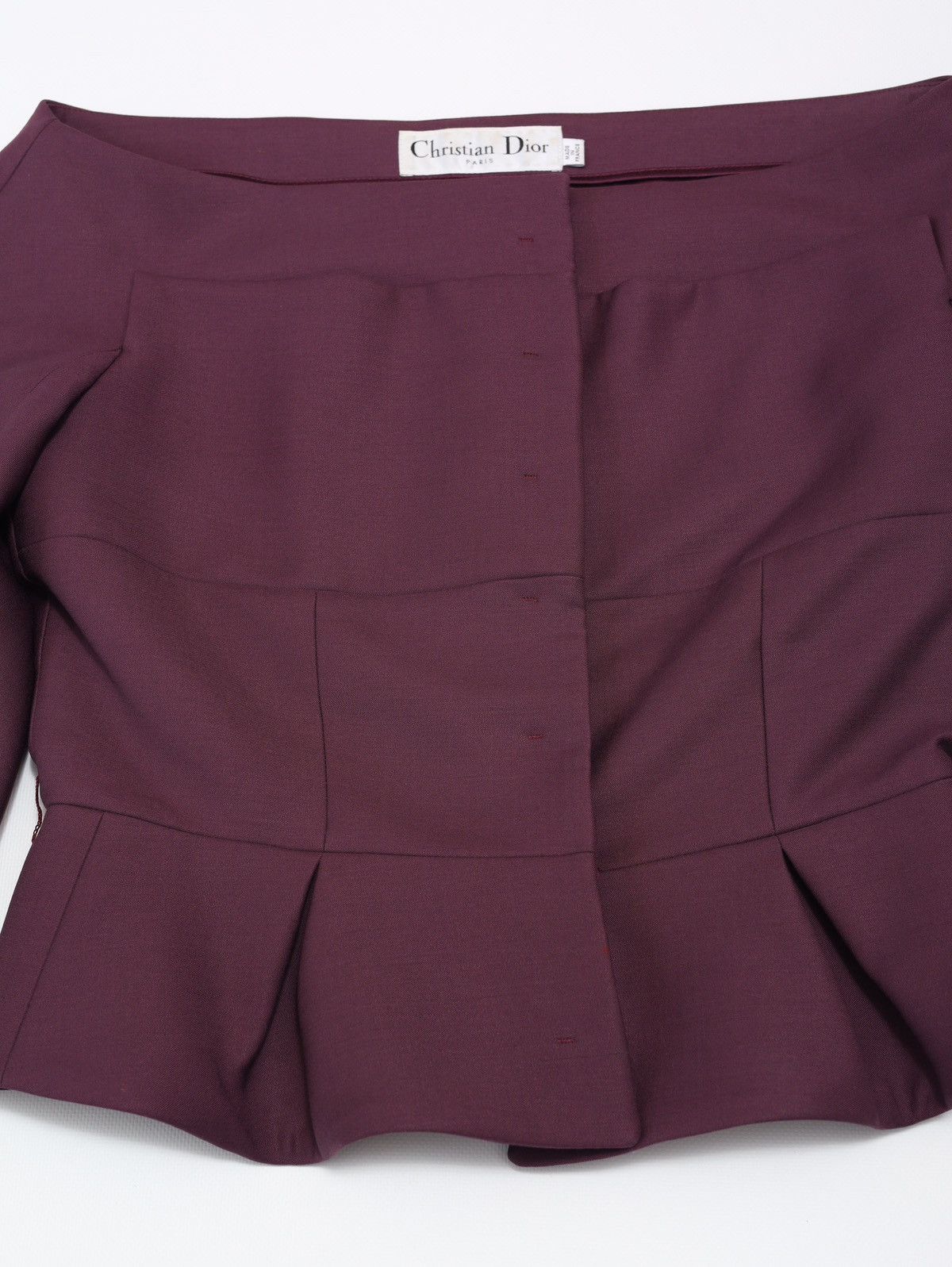 Christian Dior Monsieur Christian Dior Evening Jacket Purple Wool Blazer Vintage Size M / US 6-8 / IT 42-44 - 4 Thumbnail