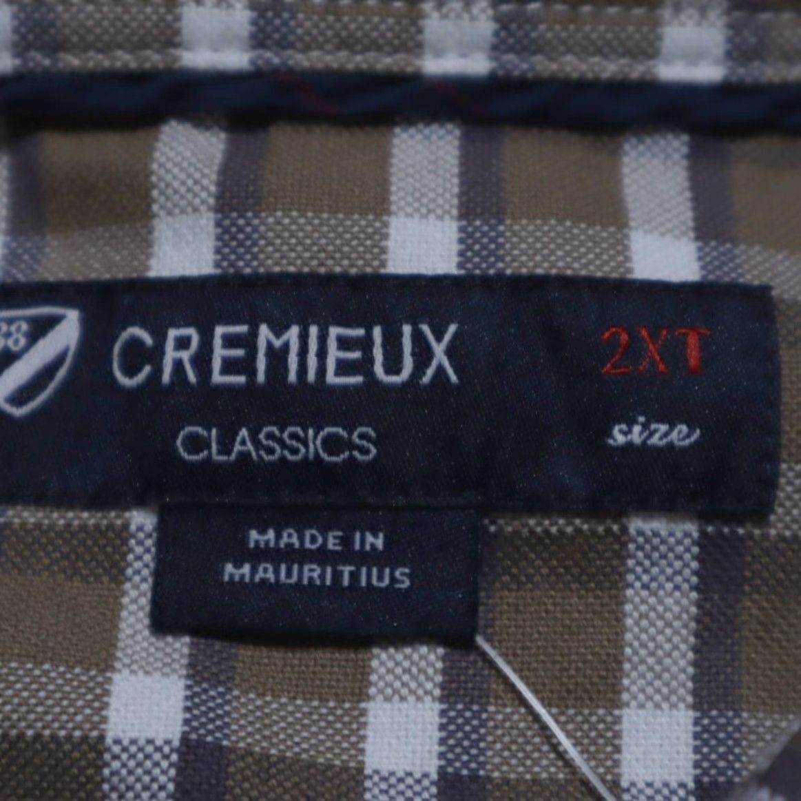 Cremieux Daniel Cremieux Shirt Tall Man Oxford Button Down Cotton Gingham Brown 2XT Mens Size US XXL / EU 58 / 5 - 5 Thumbnail