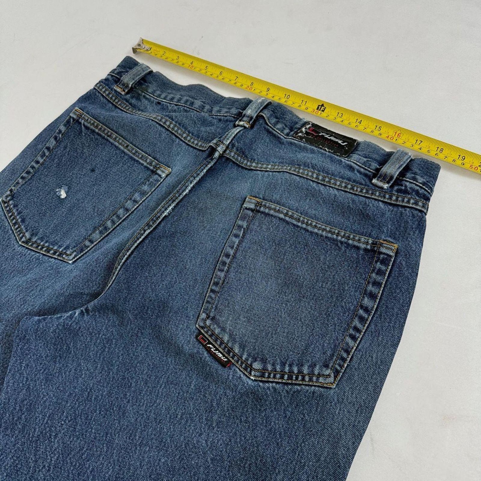 Fubu × JNCO × Vintage Vintage y2k grunge archive baggy wide leg faded fubu jeans Size US 36 / EU 52 - 5 Thumbnail