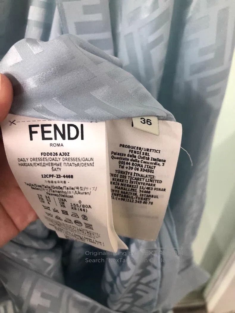 Fendi Fendi All-over printed dress Size XXS / US 00 / IT 34 - 9 Thumbnail