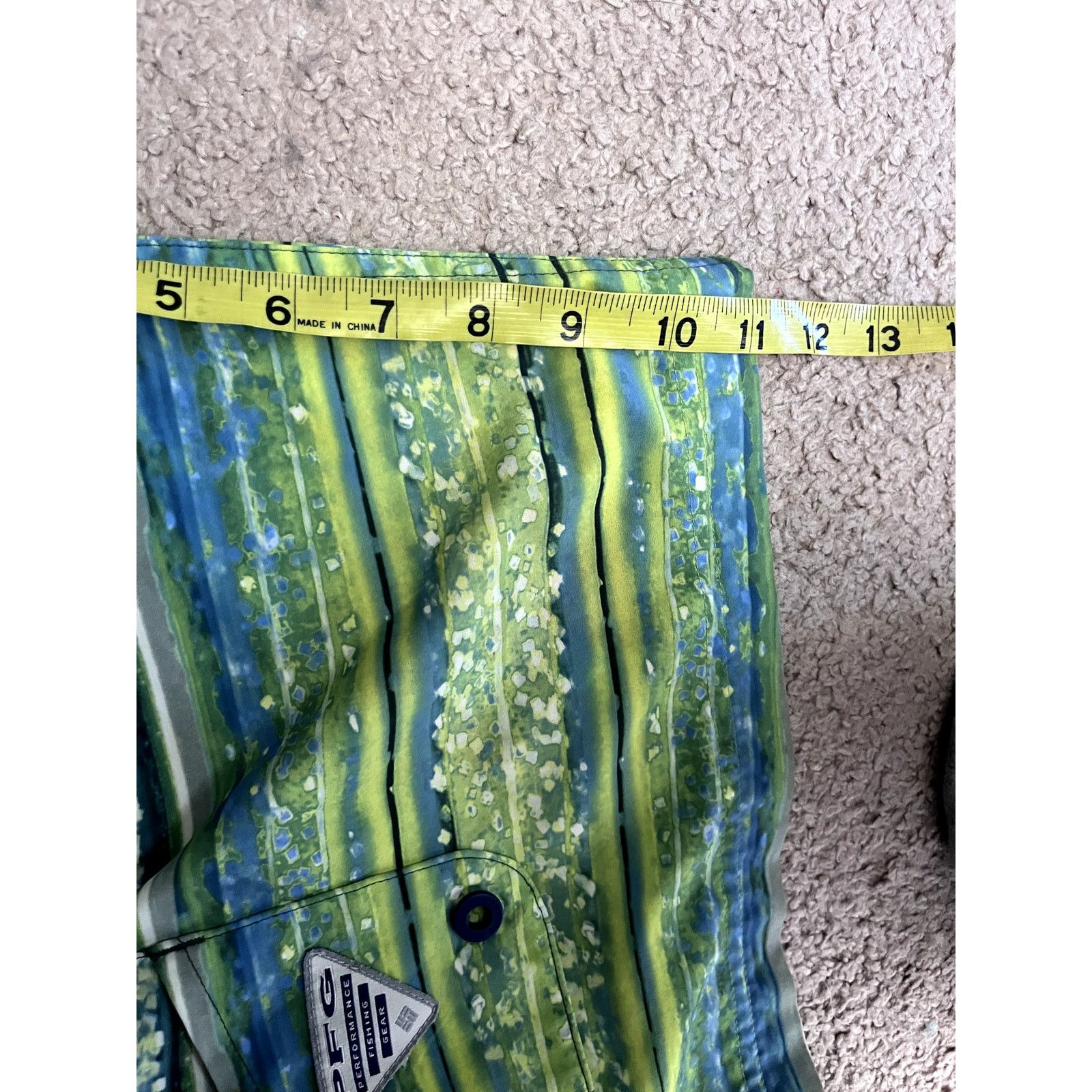 Columbia Men's Blue and Green Columbia Swim Trunks 36 Size US 36 / EU 52 - 3 Thumbnail