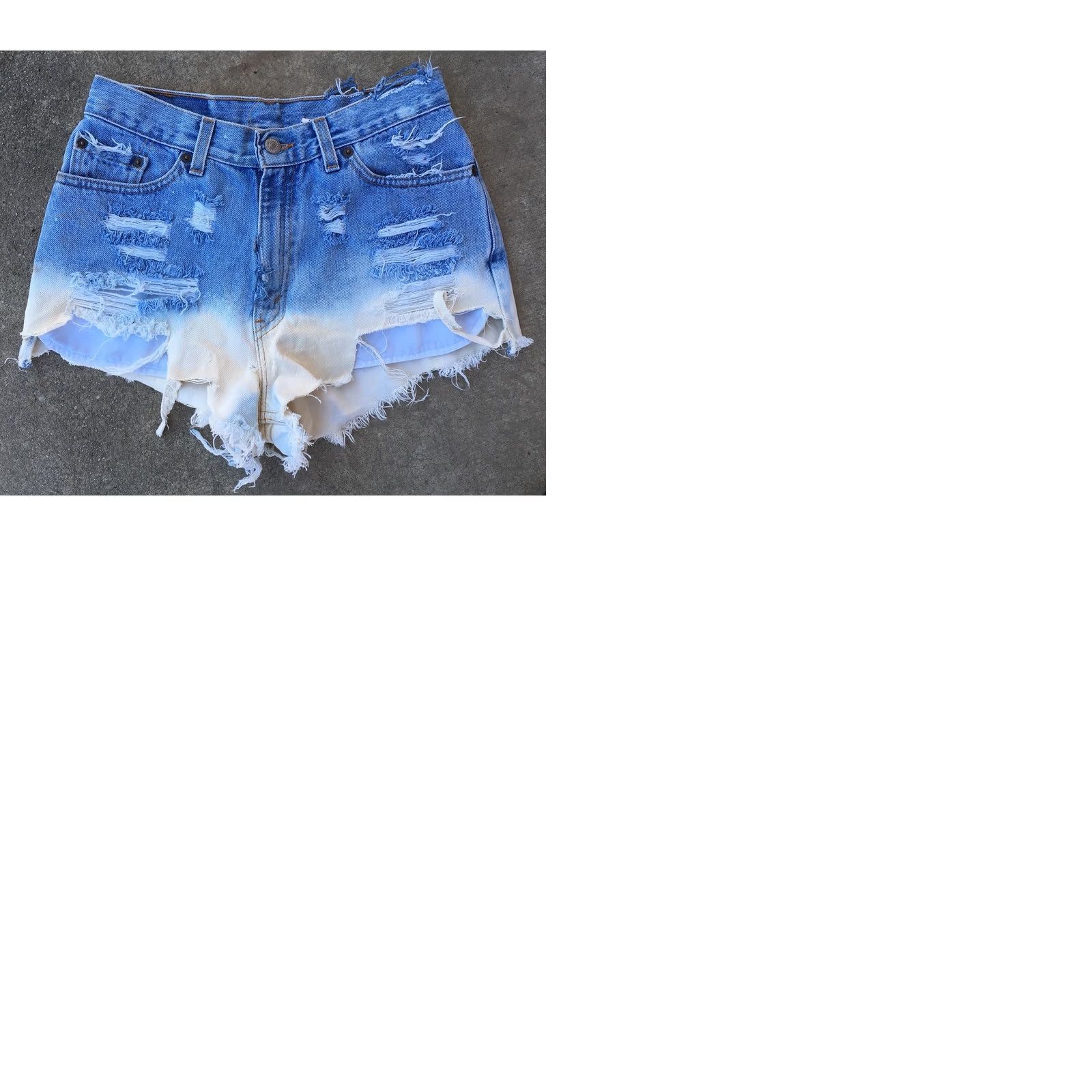 Levi's VINTAGE Levi's 512 Jeans Shorts Cut Offs Denim High Waist 90s 80s 29” Waist Juniors 11 Blue Mens Size 32" / US 10 / IT 46 - 9 Thumbnail