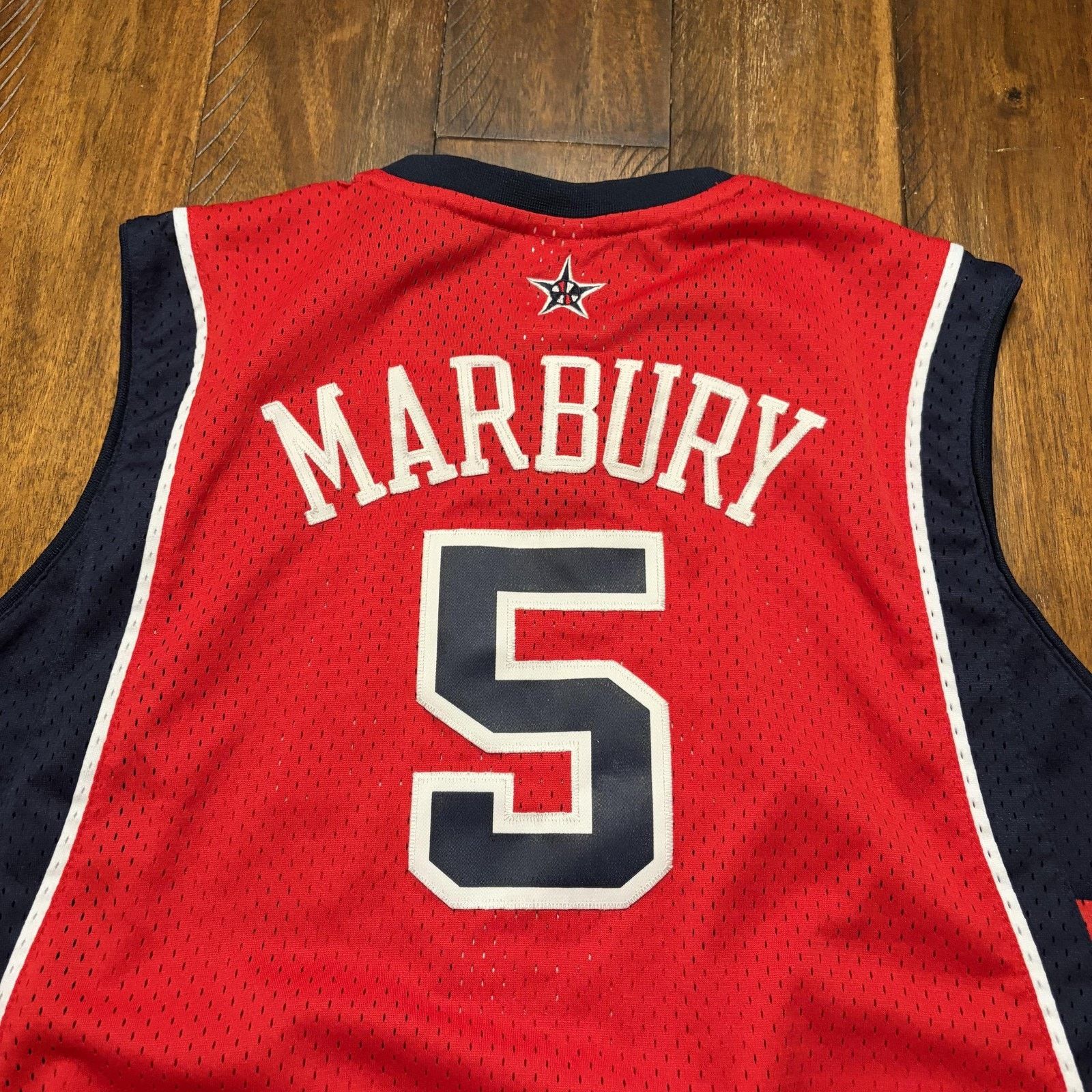 Reebok Vintage USA Basketball Jersey Boys XL 2004 Olympics Marbury Size XL / US 12-14 / IT 48-50 - 11 Thumbnail
