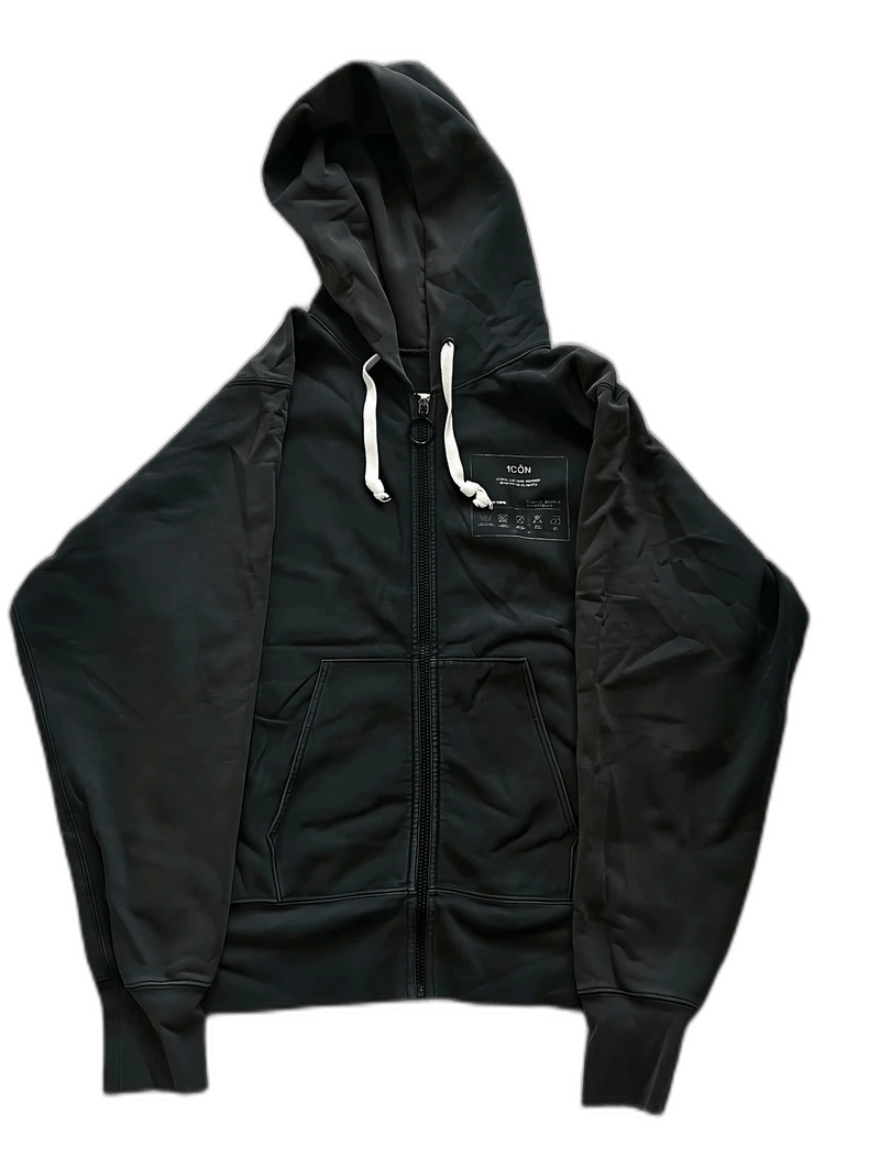 Maison Margiela maison margiela black zip-up hoodie Size US M / EU 48-50 / 2 - 1 Thumbnail