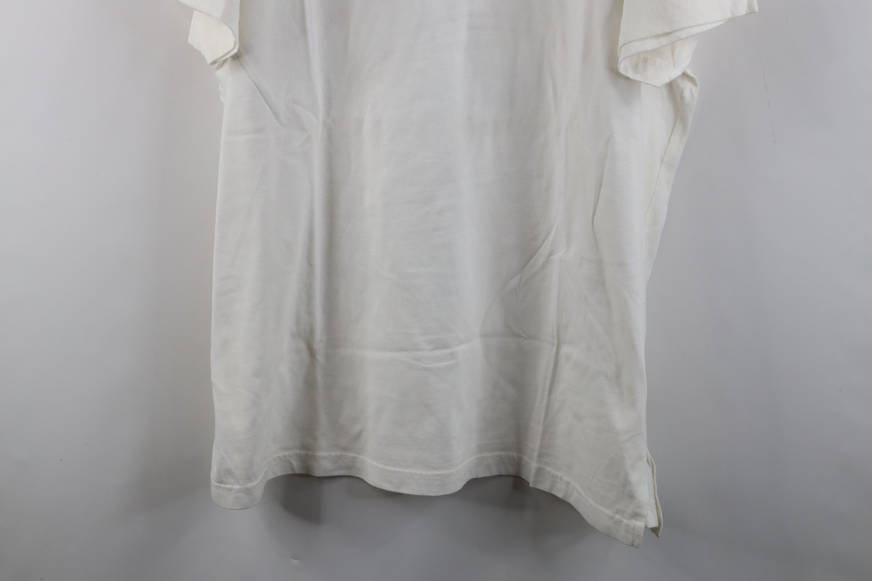 Vintage Vintage 90s Streetwear Cotton Short Sleeve T-Shirt White Size 3XL / US 20-22 - 3 Thumbnail