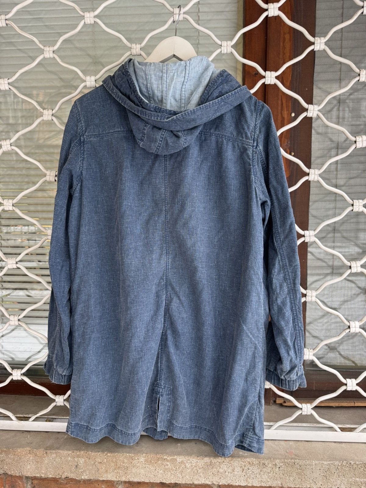 Vintage ROXY Denim Hooded Parka Jacket – Y2K 2000s L Size L / US 10 / IT 46 - 5 Thumbnail