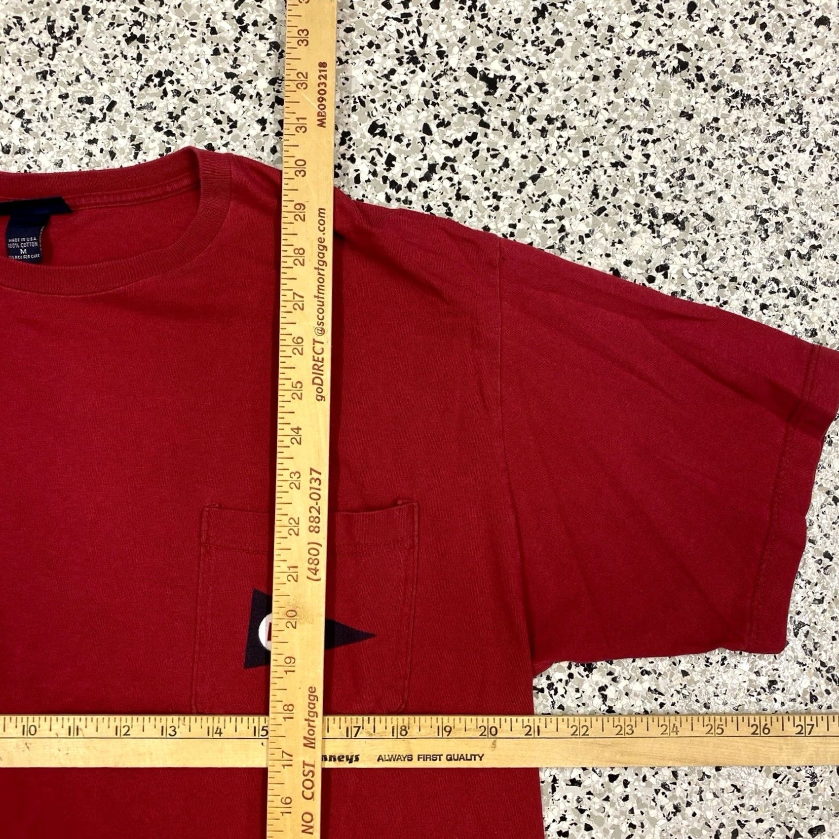Nautica VINTAGE Nautica Pocket T-shirt Red Sailing Mens Sz Medium Made in USA Shirts Size US M / EU 48-50 / 2 - 3 Thumbnail
