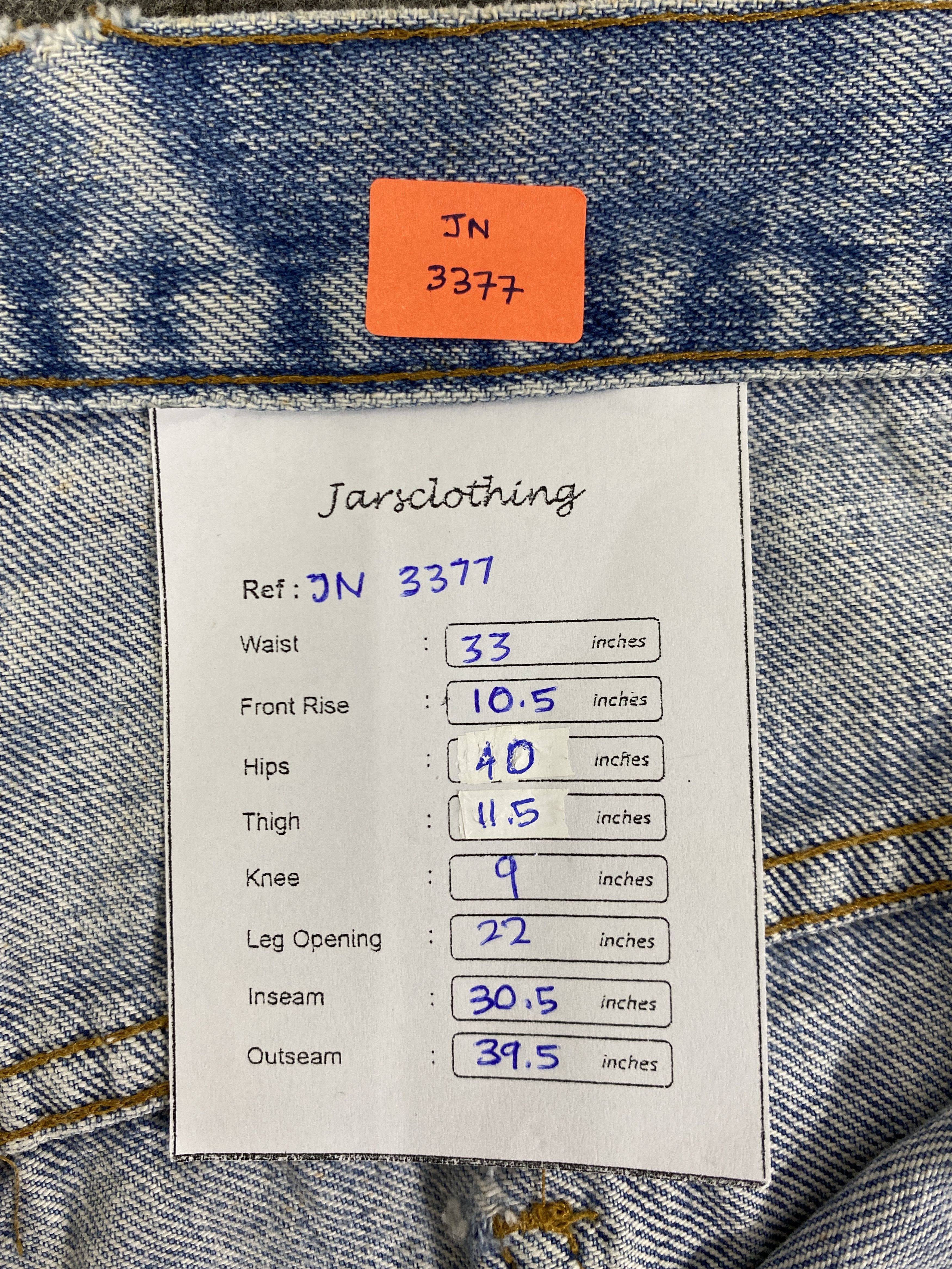 If Six Was Nine Vintage Levi's Orange Tab Light Blue Flare 33x30.5-JN3377 Size US 33 - 8 Thumbnail