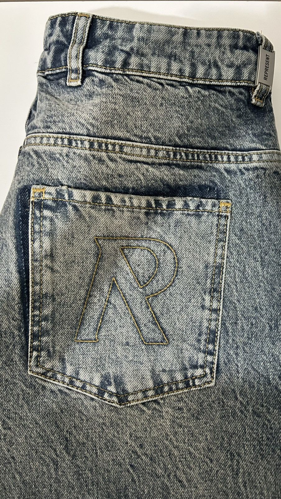 Represent Clo. Represent R3 Distressed Baggy Jeans Blue W33 – Premium Size US 33 - 14 Thumbnail