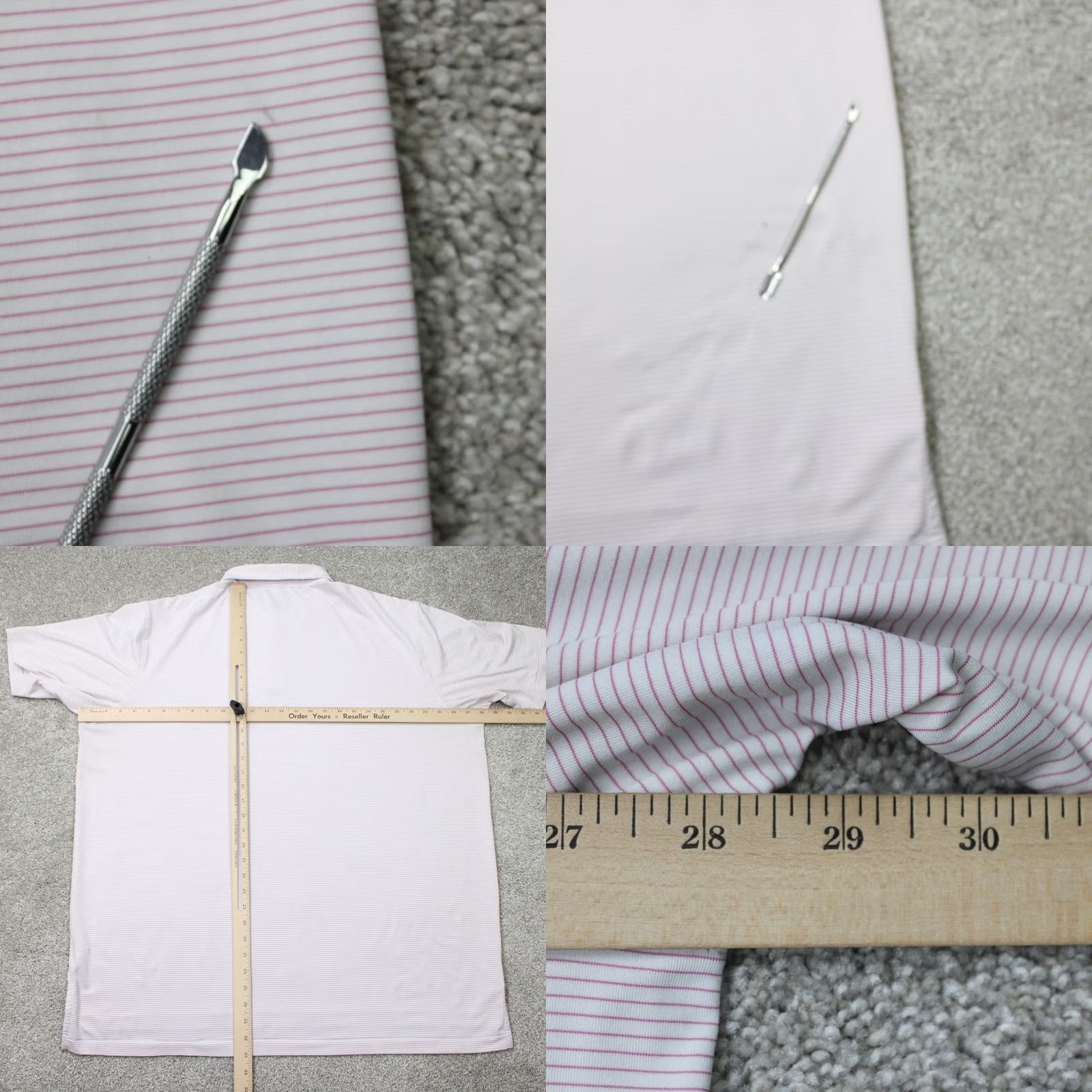 Peter Millar Peter Millar Polo Shirt Mens 2XL Pink/White Summer Comfort Halford Performance Shirt Polo Shirt Men 2XL Pink White Summer Comfort Mens Size US XXL / EU 58 / 5 - 9 Thumbnail
