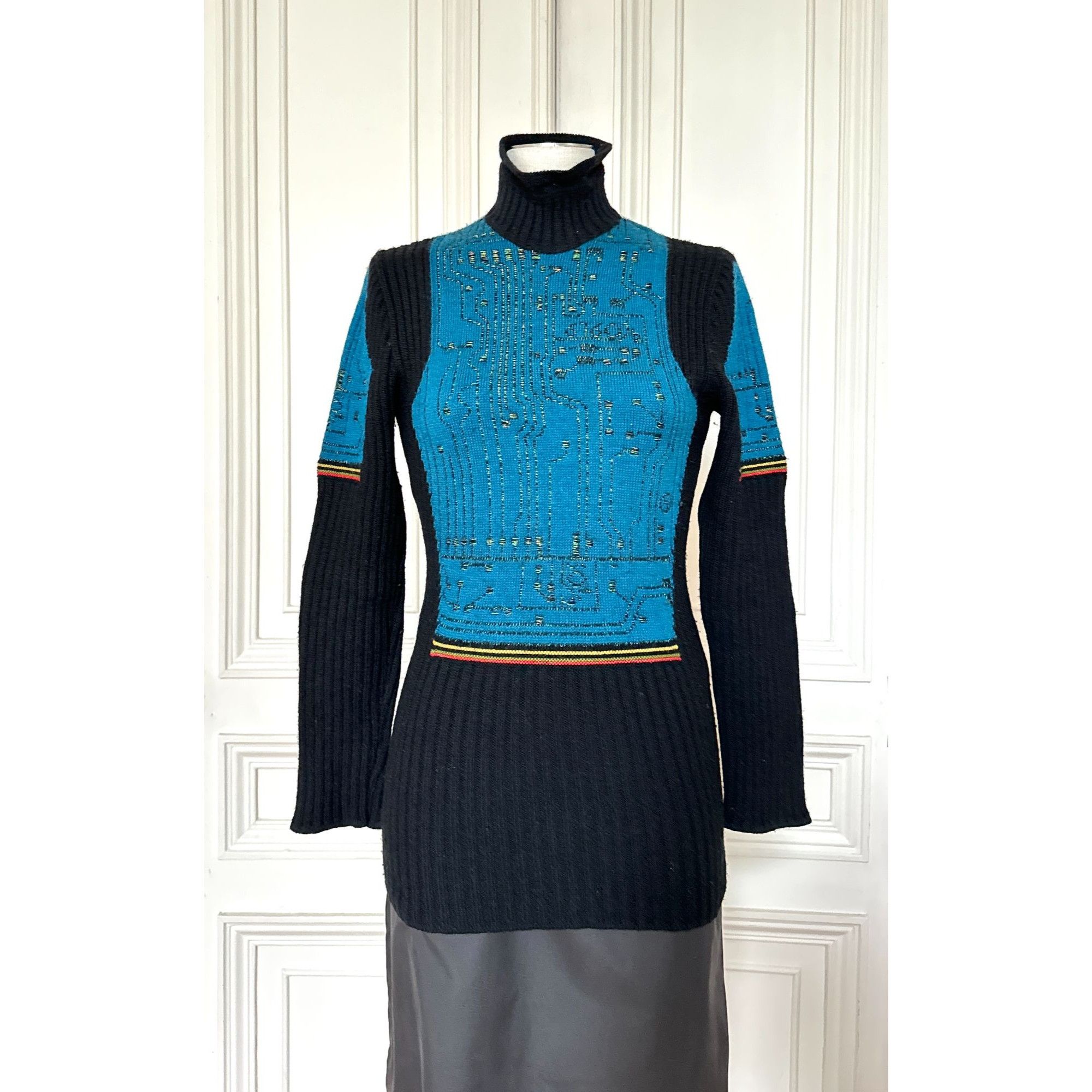 Jean Paul Gaultier Vintage FW 1995 Motherboard Knit Size S / US 4 / IT 40 - 1 Thumbnail