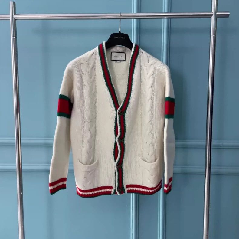 Gucci Gucci Classic double-sleeved beige sweater 2501-Nextarrow Size US XL / EU 56 / 4 - 1 Thumbnail