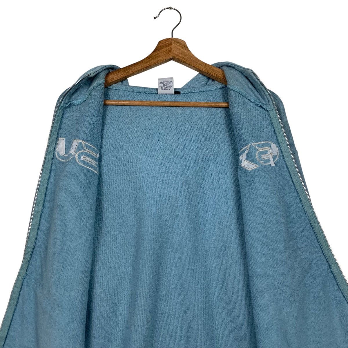 Japanese Brand NSU 678 Big Logo Zipper Hoodie Sweatshirt #3585-C164 Size US L / EU 52-54 / 3 - 11 Thumbnail