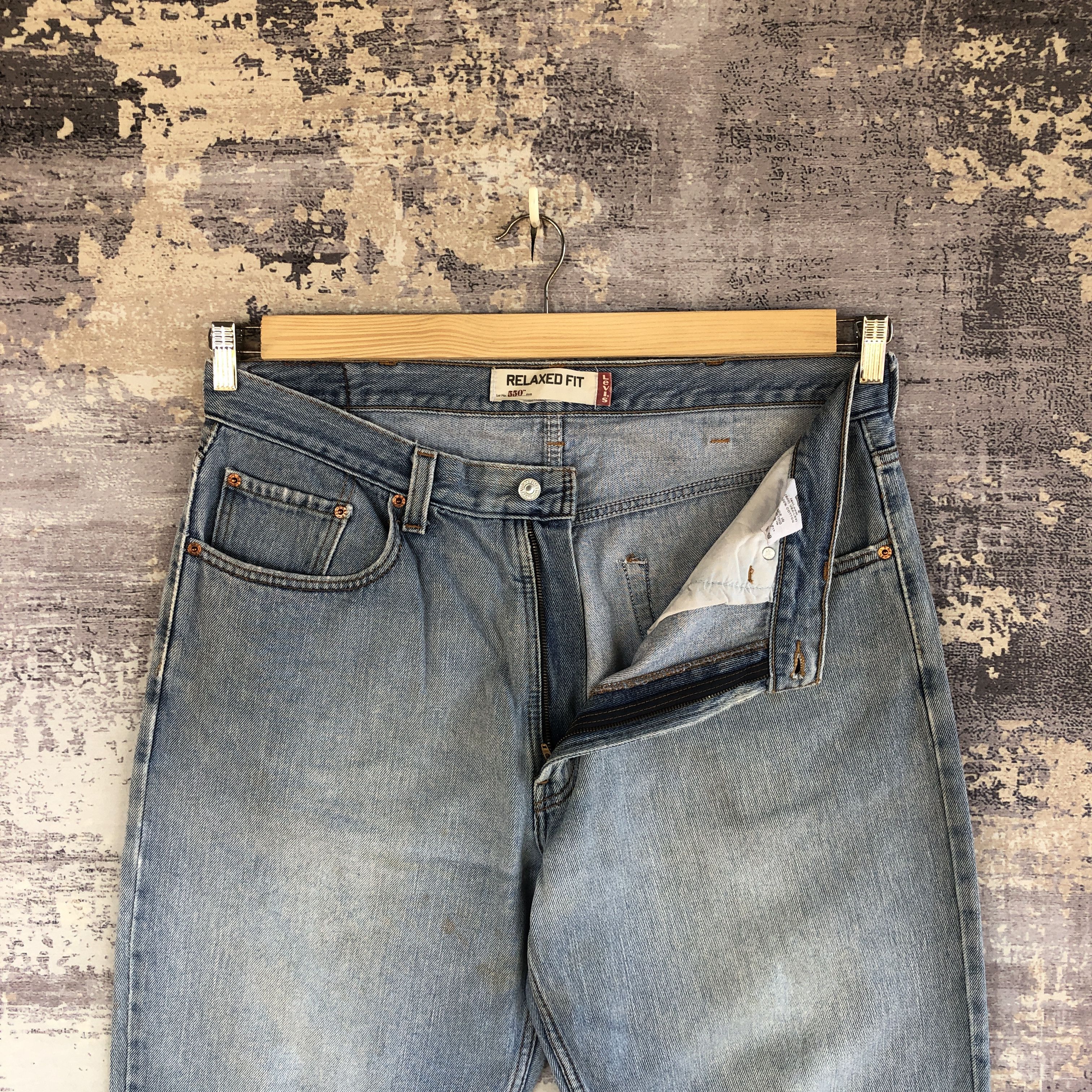 Levi's Vintage Levi's 550 Sun Faded Jeans Levis Light Wash Denim Size US 36 / EU 52 - 6 Thumbnail